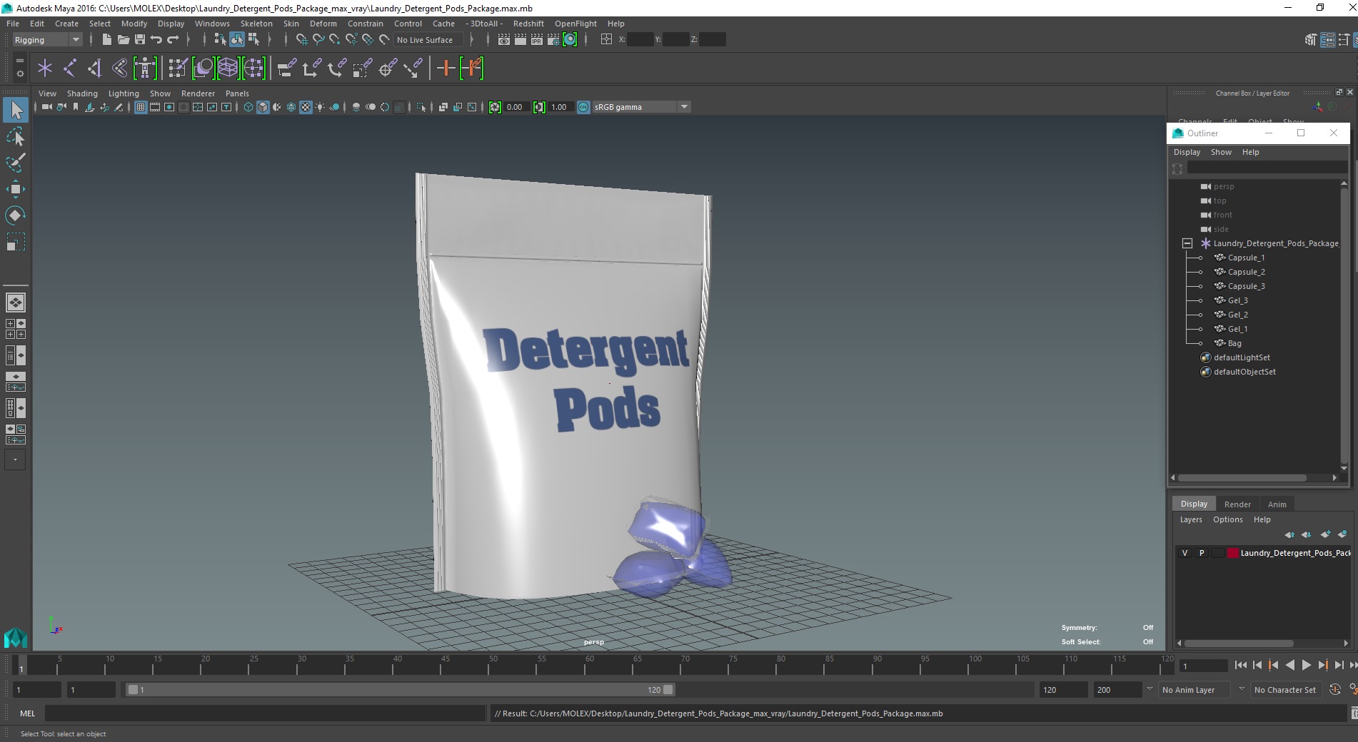 3D model Laundry Detergent Pods Package