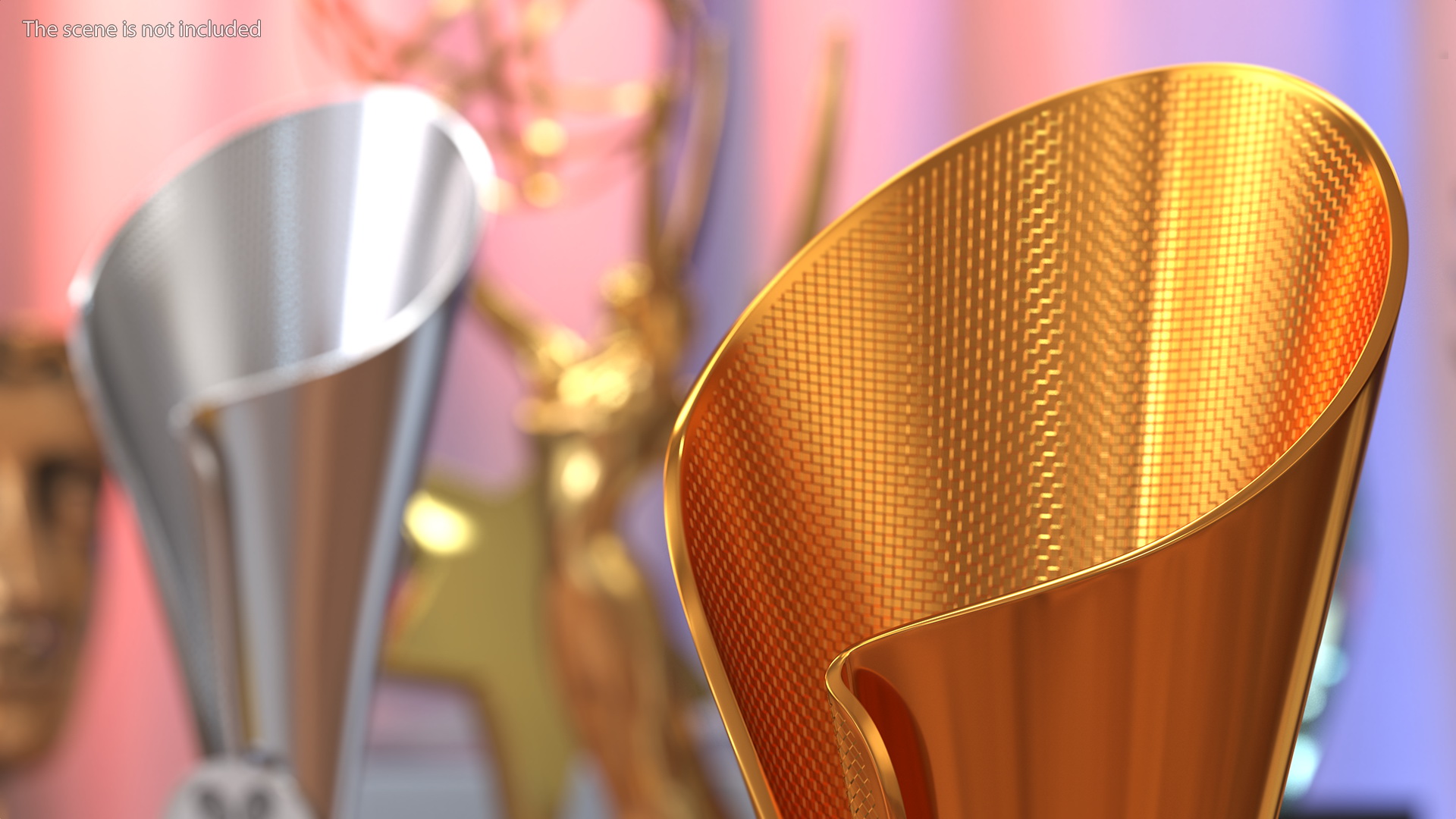 Sports Cup With Symbol Bronze 3D model