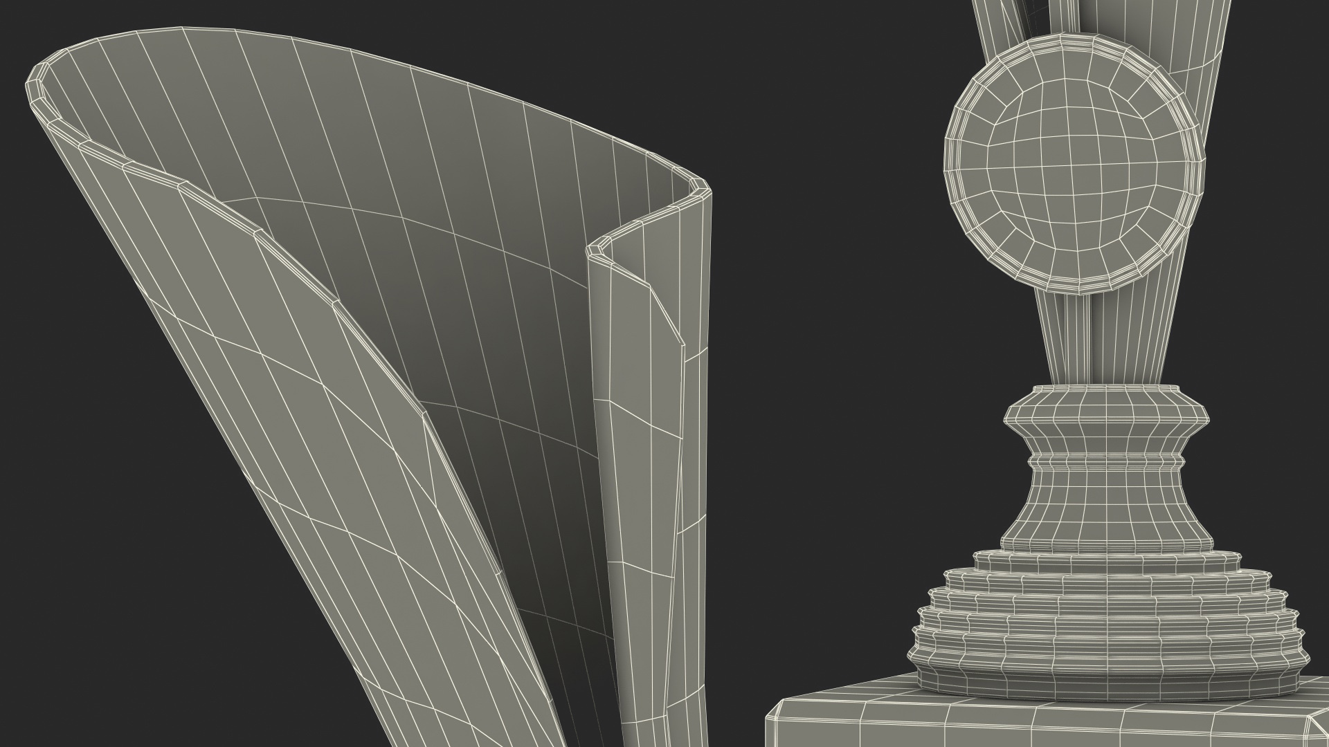 Sports Cup With Symbol Bronze 3D model