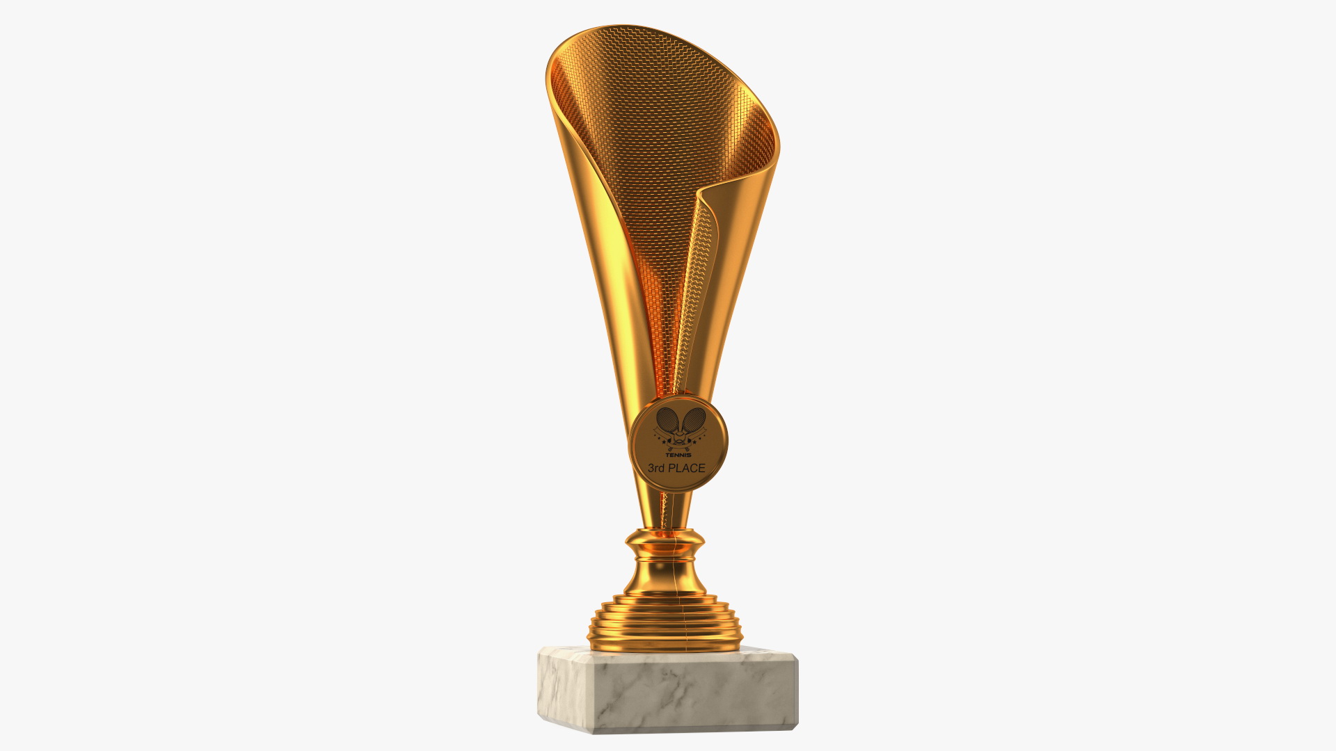Sports Cup With Symbol Bronze 3D model