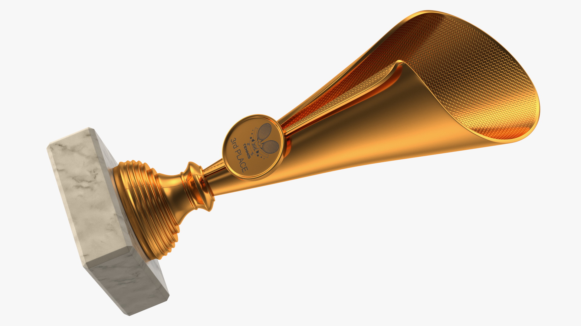Sports Cup With Symbol Bronze 3D model