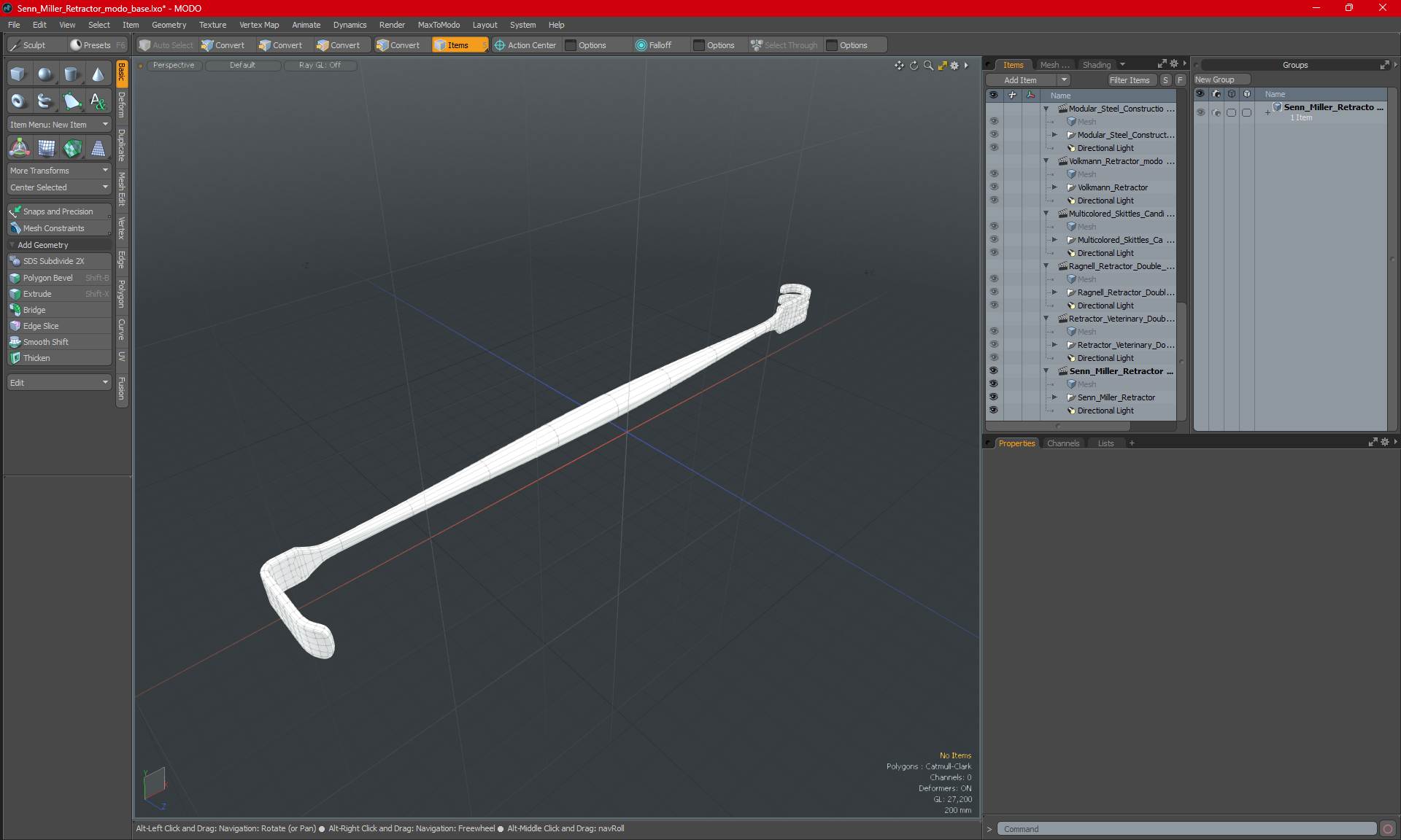 3D Senn Miller Retractor
