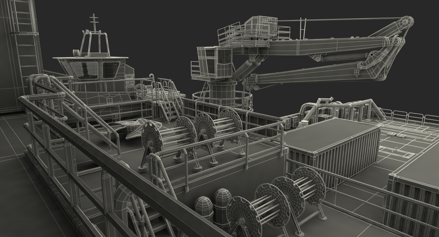 Icebreaker Baltika with Mi 8 Helicopter 3D model