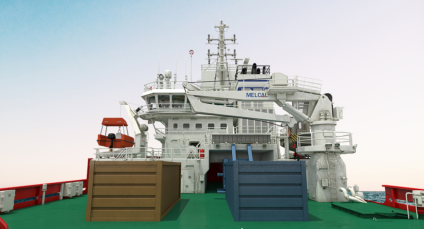 Icebreaker Baltika with Mi 8 Helicopter 3D model