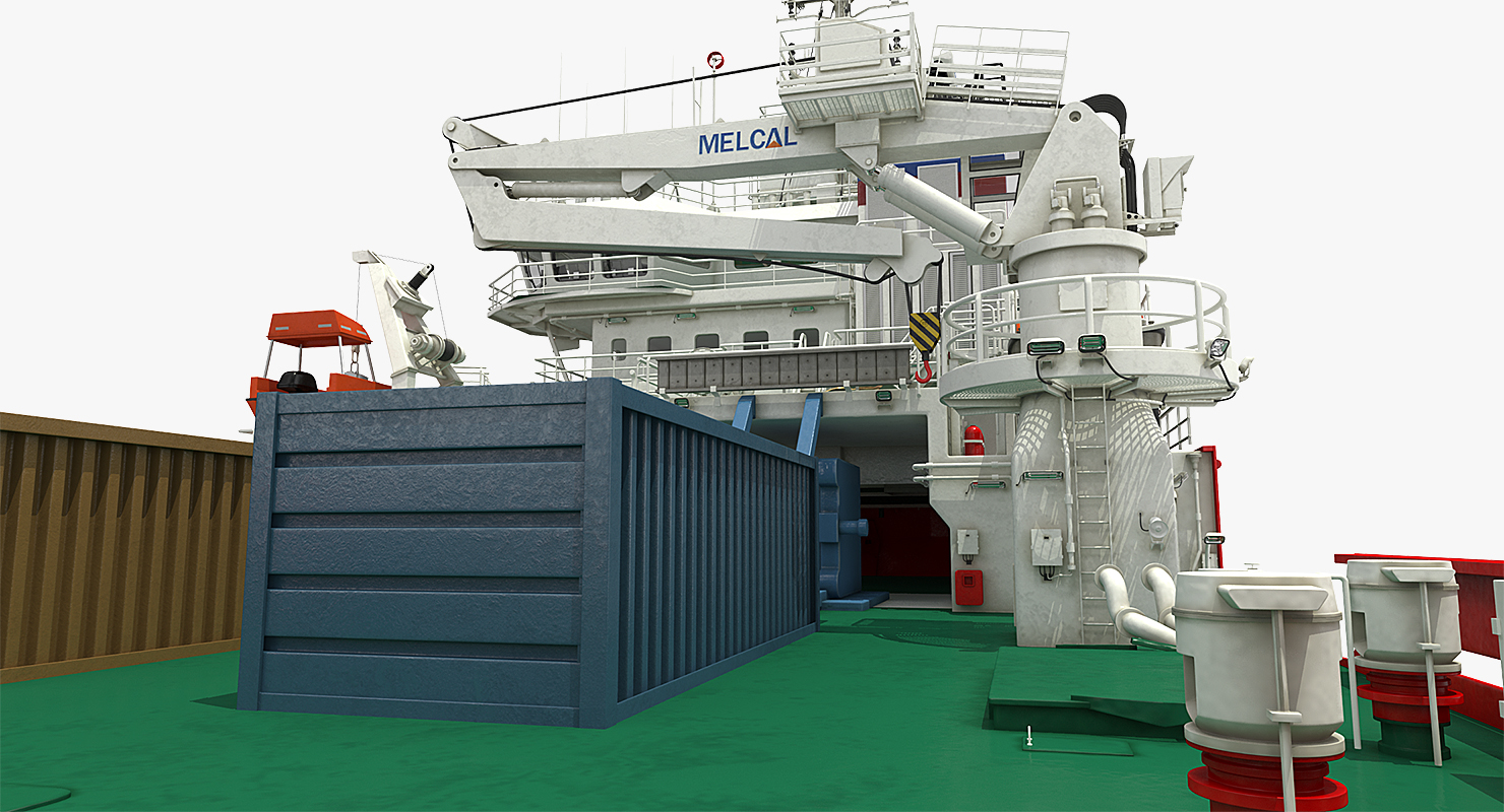 Icebreaker Baltika with Mi 8 Helicopter 3D model