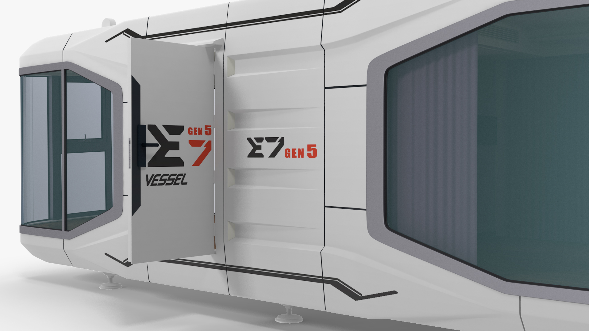 3D Modern Capsule House E7 model