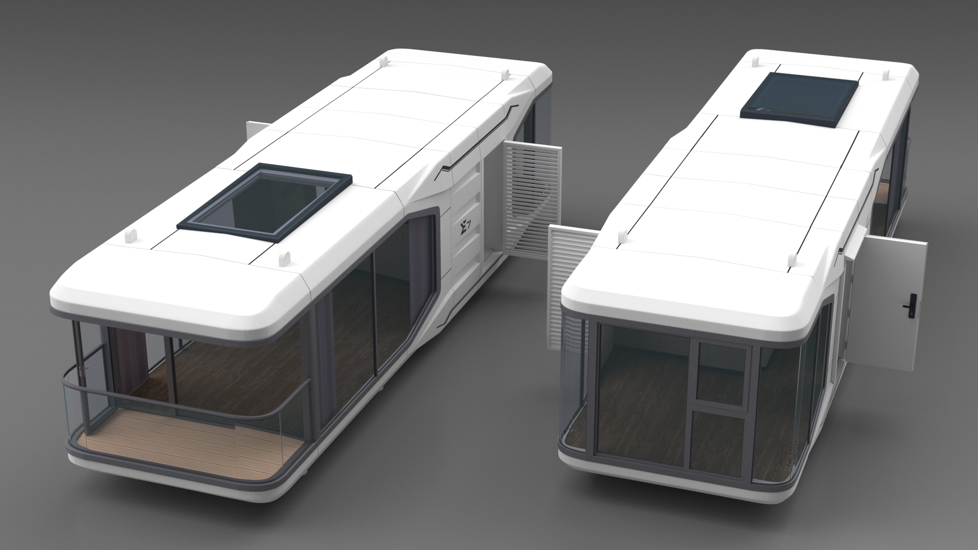3D Modern Capsule House E7 model