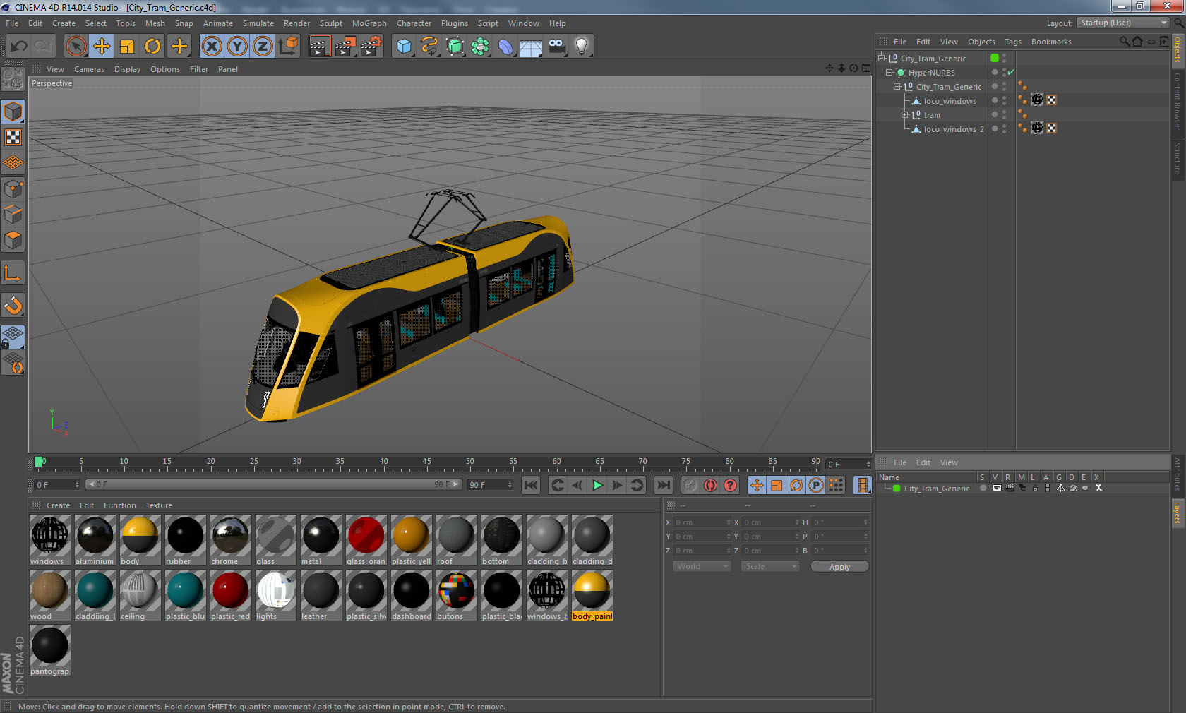 City Tram Generic 3D