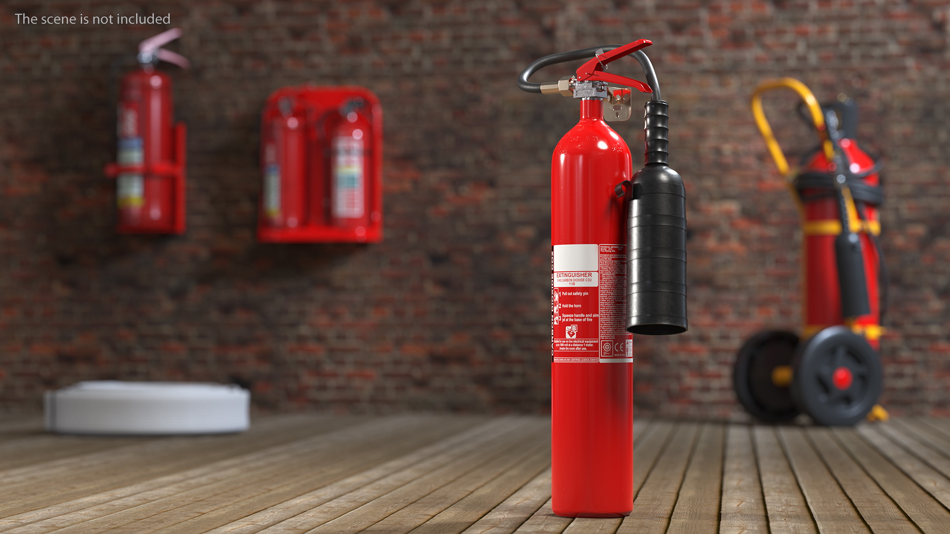 CO2 Marine Fire Extinguisher 5Kg 3D
