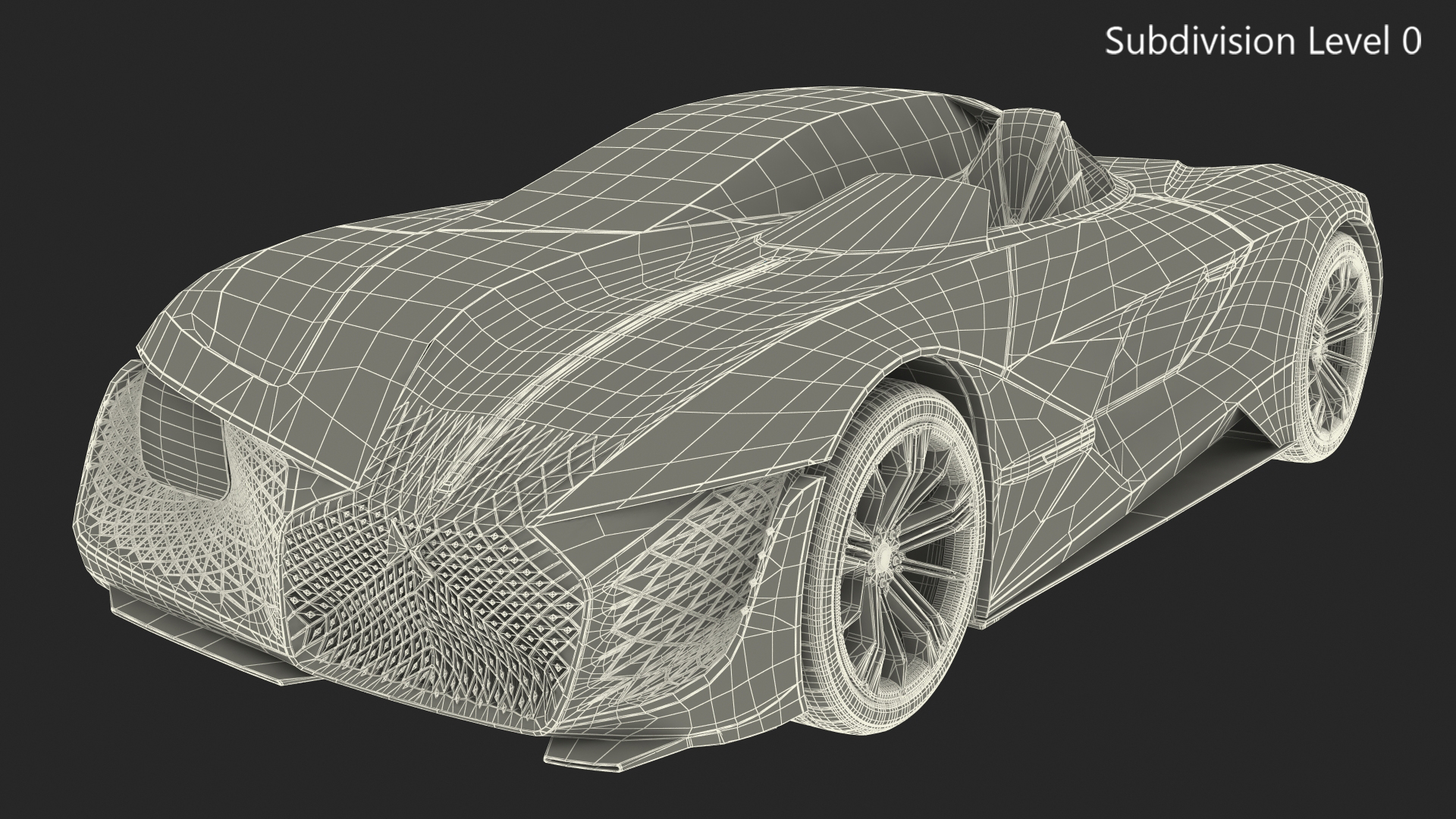 3D model Concept Car DS X E-TENSE Rigged for Cinema 4D