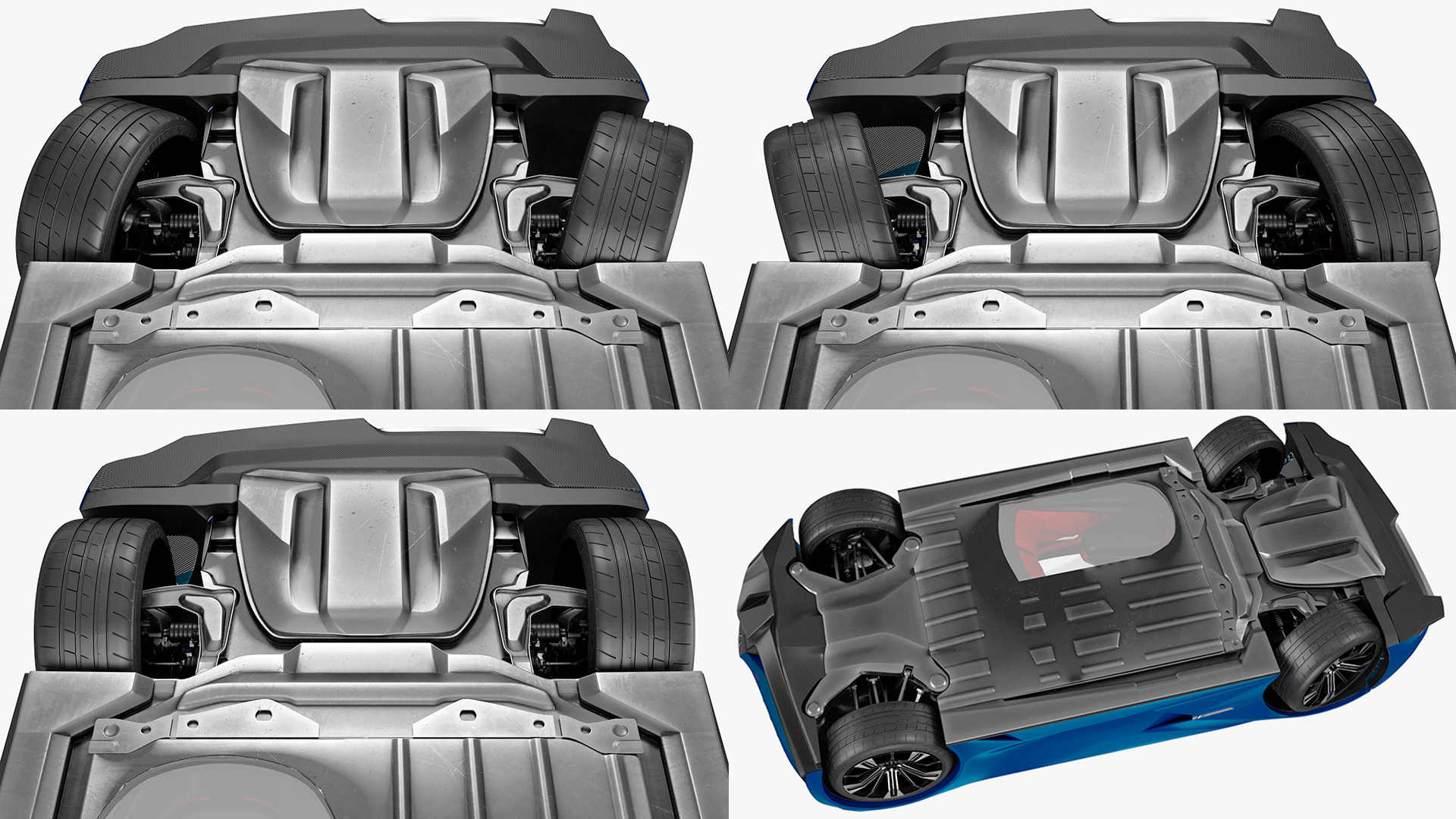 3D model Concept Car DS X E-TENSE Rigged for Cinema 4D