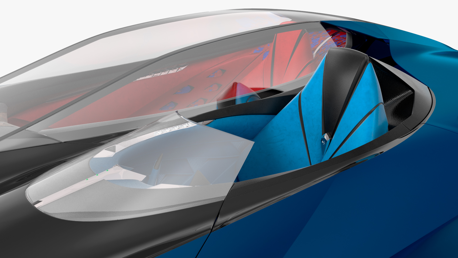 3D model Concept Car DS X E-TENSE Rigged for Cinema 4D