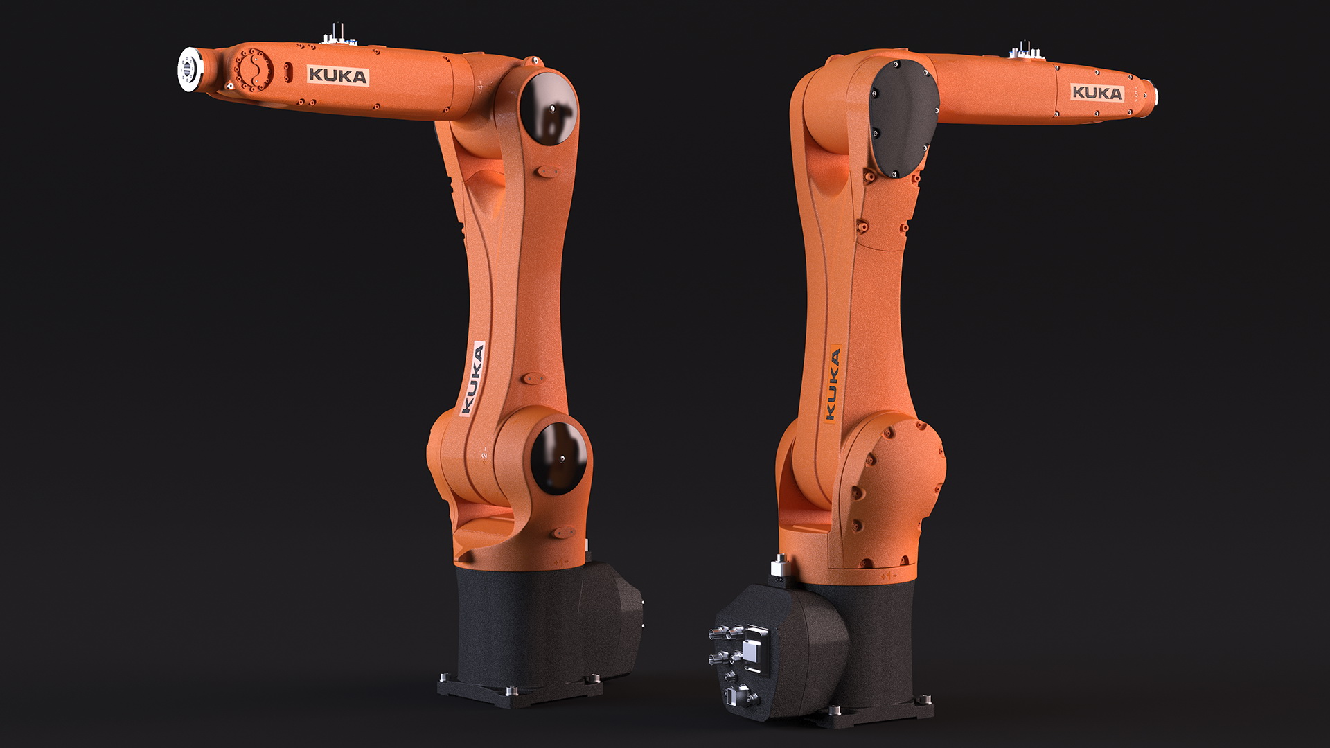 3D Robot Arm Kuka R1100 Rigged for Maya
