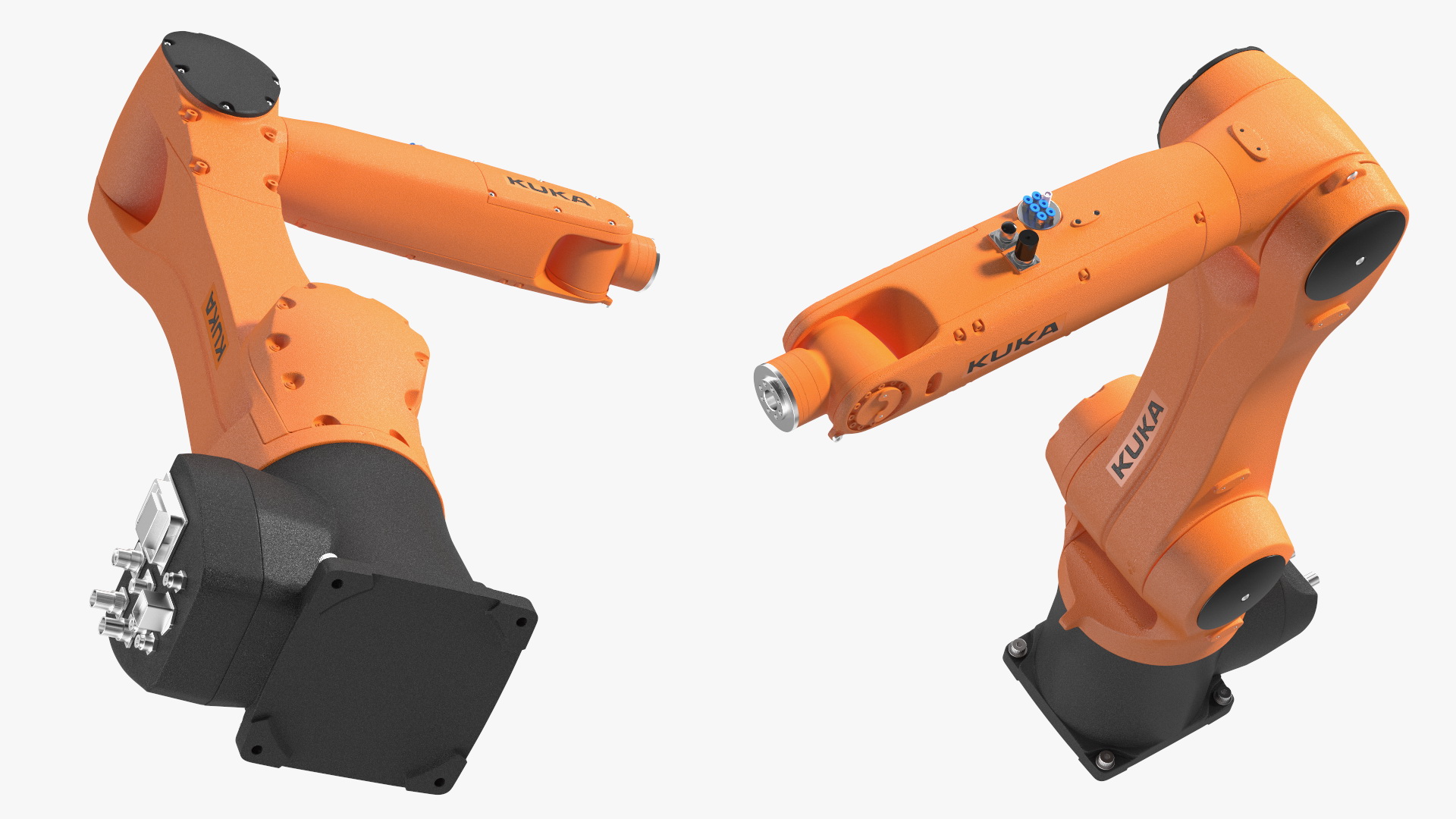 3D Robot Arm Kuka R1100 Rigged for Maya