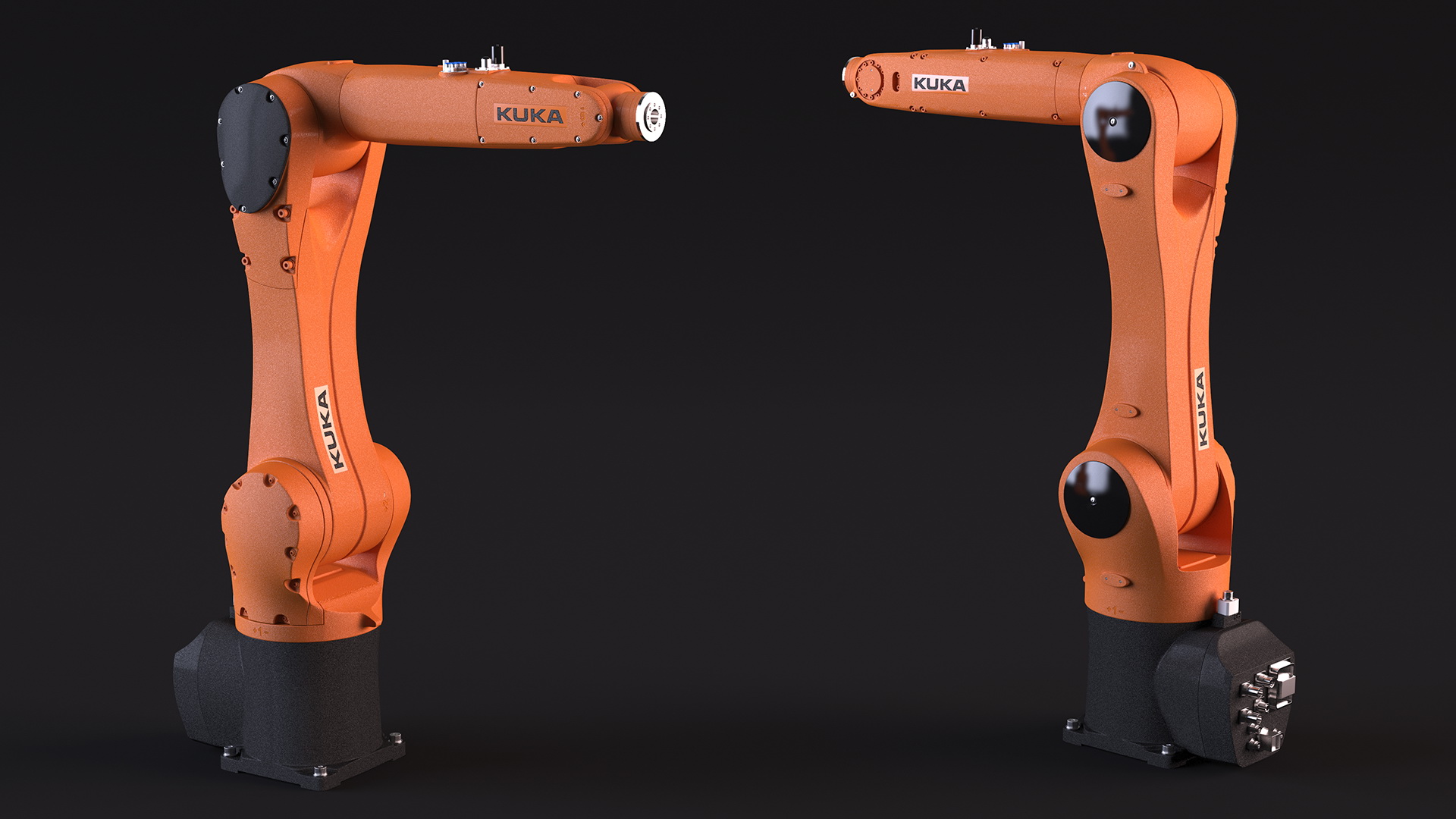 3D Robot Arm Kuka R1100 Rigged for Maya