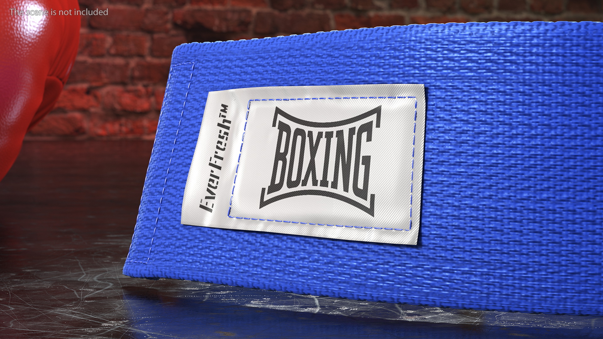 3D model Boxing Hand Wrap Blue Fur