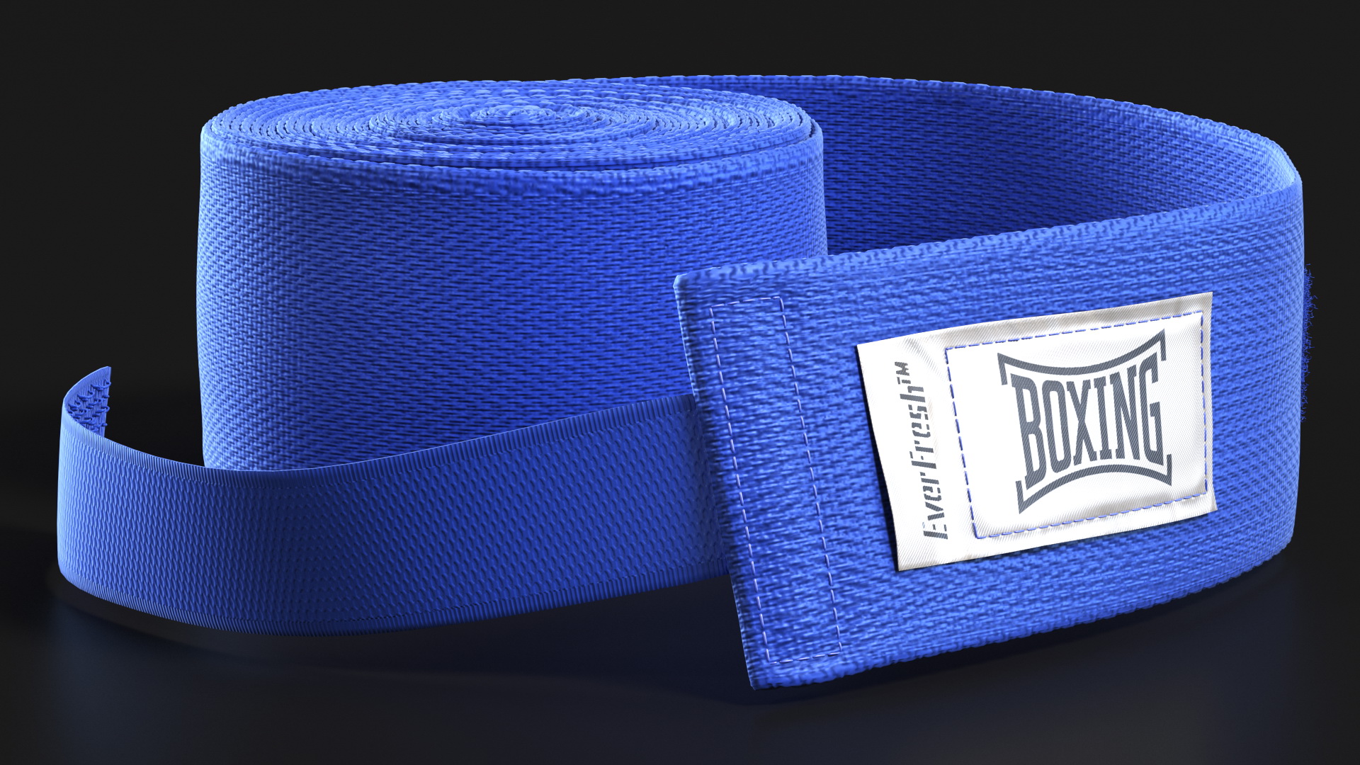 3D model Boxing Hand Wrap Blue Fur