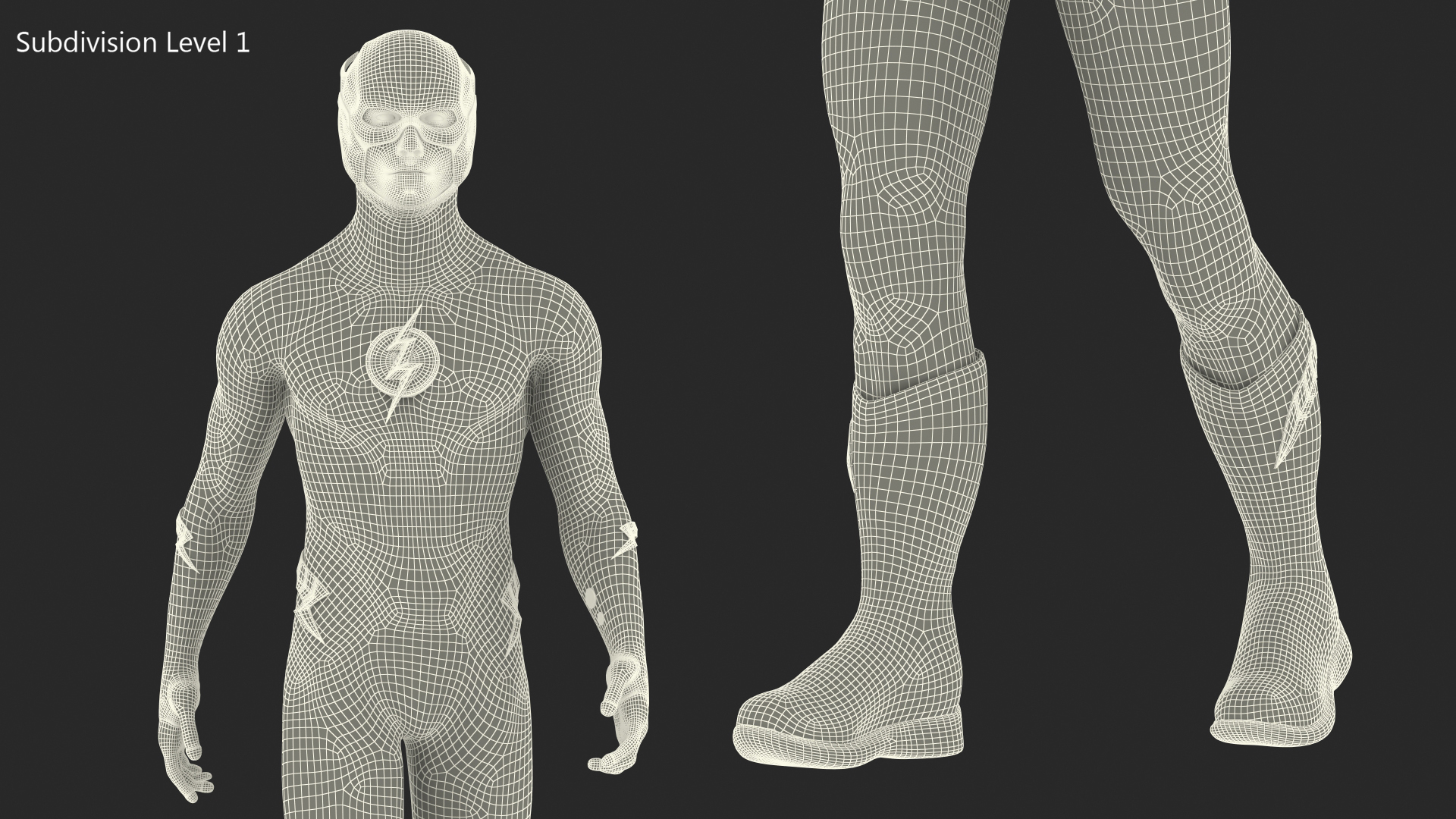 3D DC Flash Walking Pose