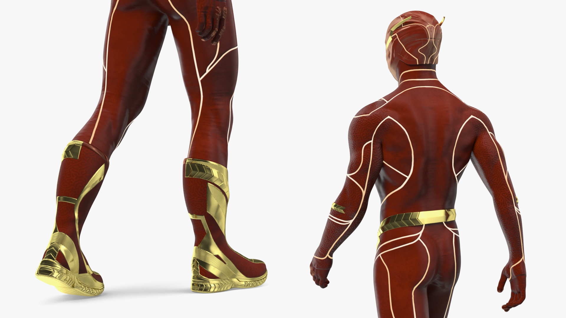 3D DC Flash Walking Pose