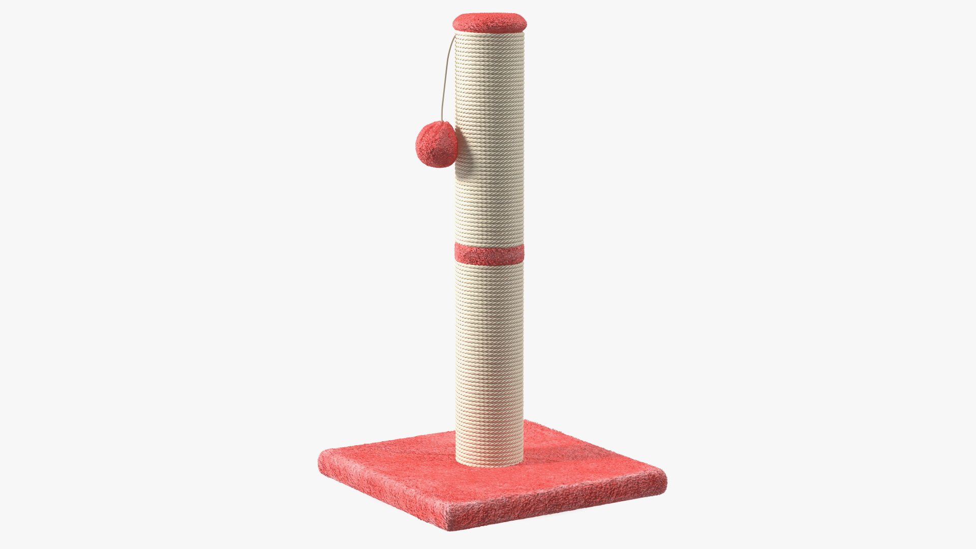Cat Playing With A Scratching Post 3D model