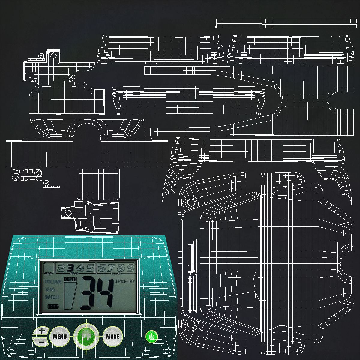 Metal Detector Generic 3D
