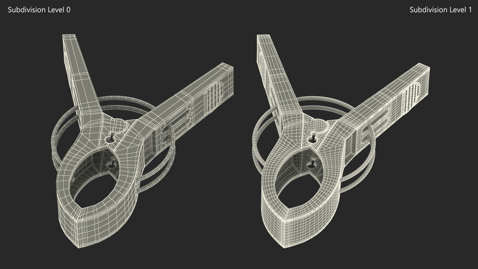 3D Plastic Laundry Clip Red Closed