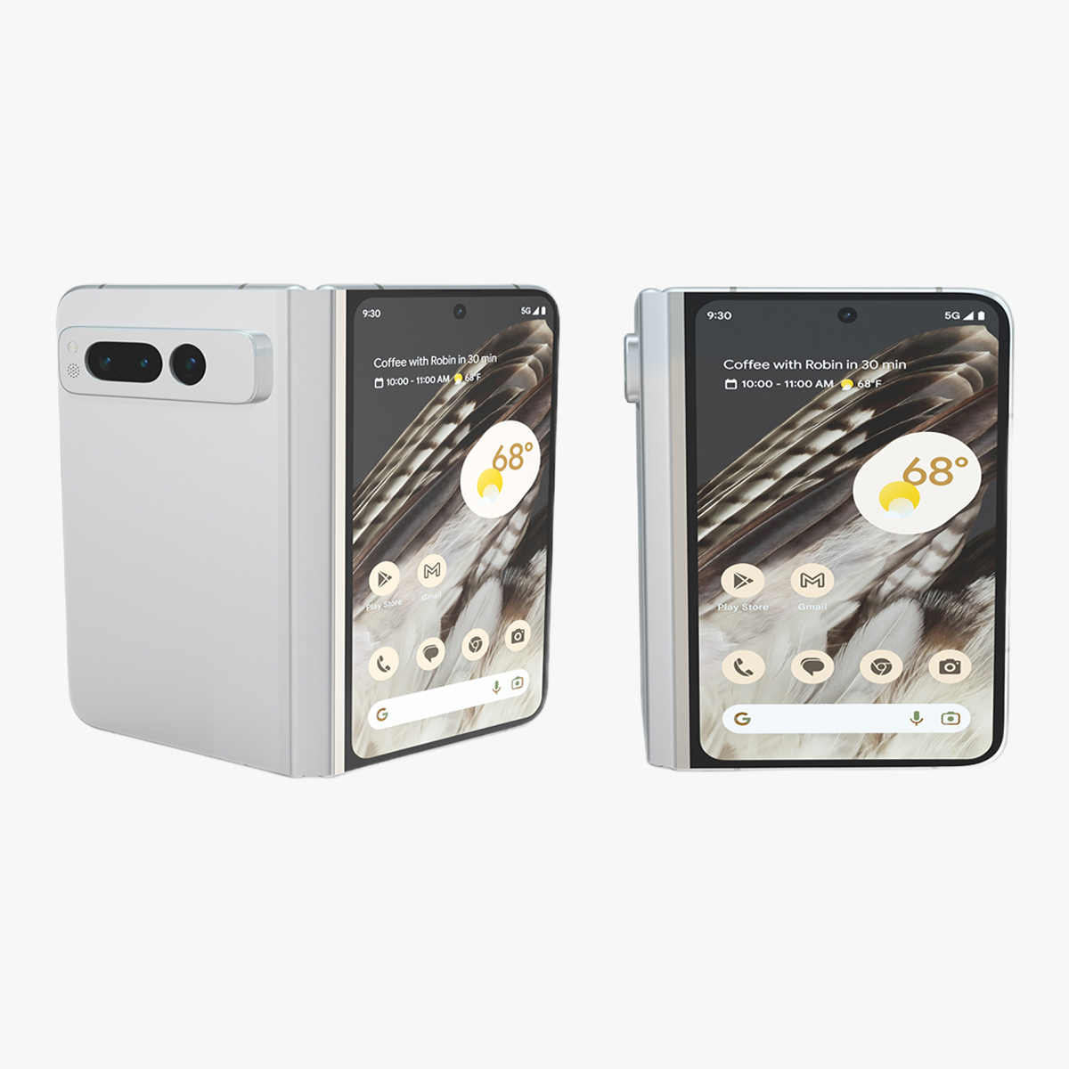 3D Foldable Android Smartphone Rigged for Cinema 4D model
