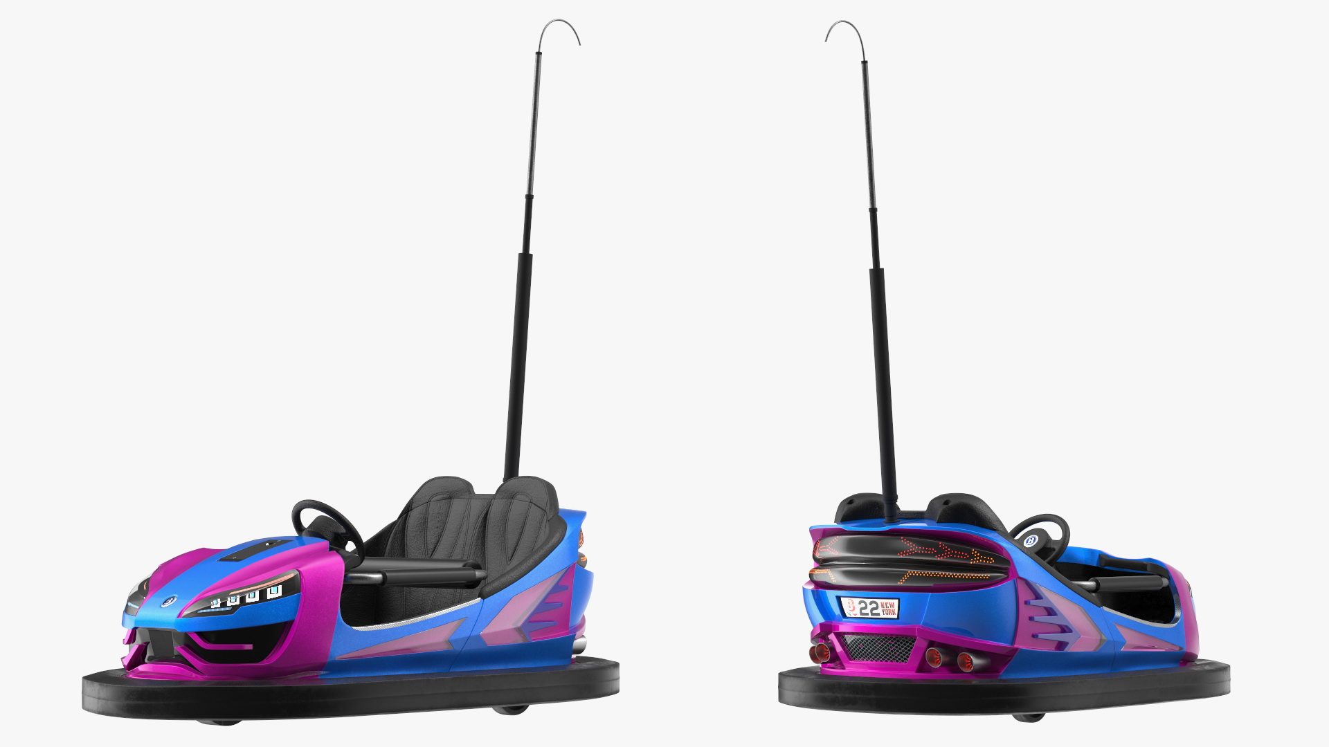 3D model Bumper Car Bertazzon NewYork Purple