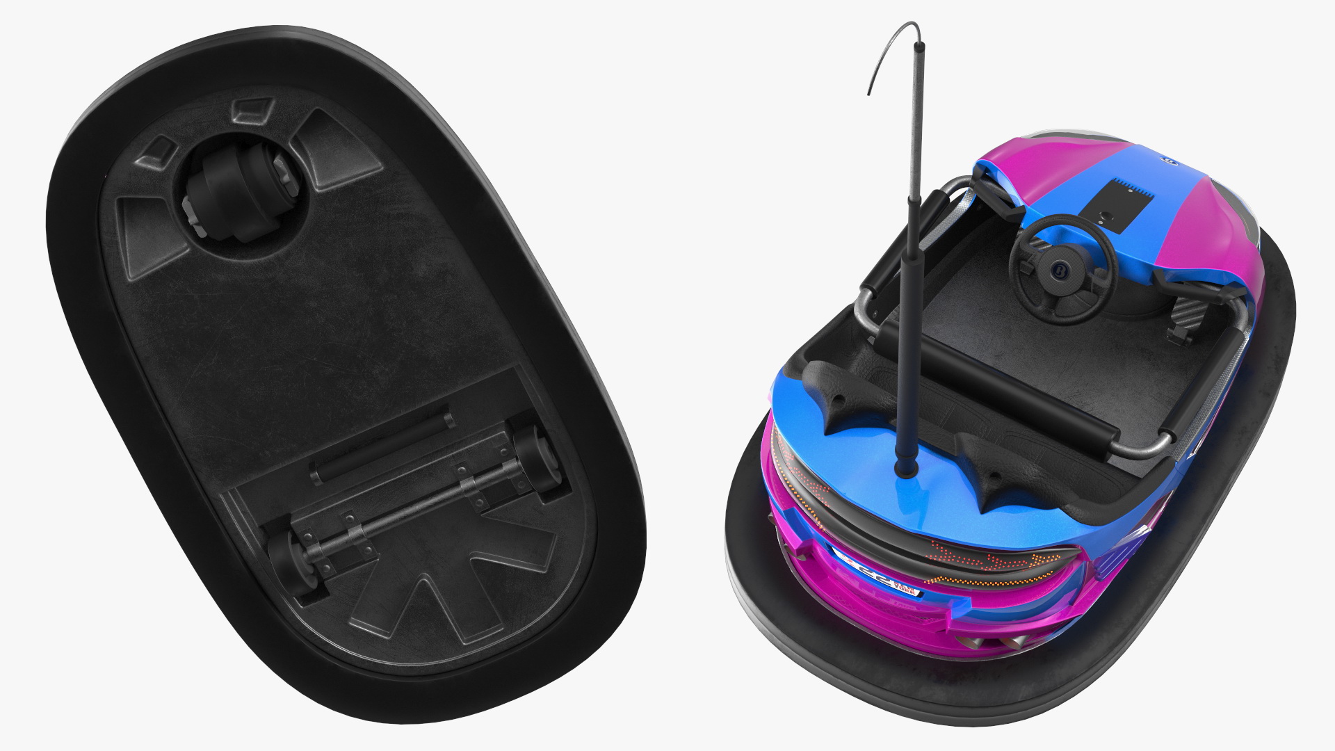 3D model Bumper Car Bertazzon NewYork Purple