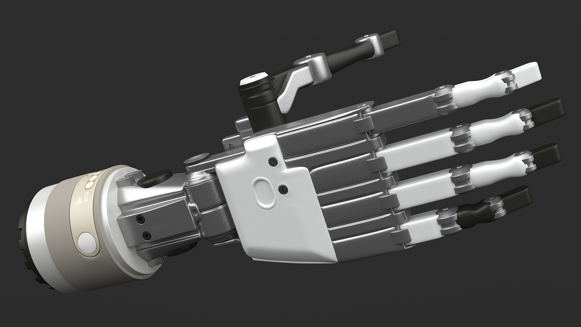 3D model Mechanical Arm Rigged for Maya