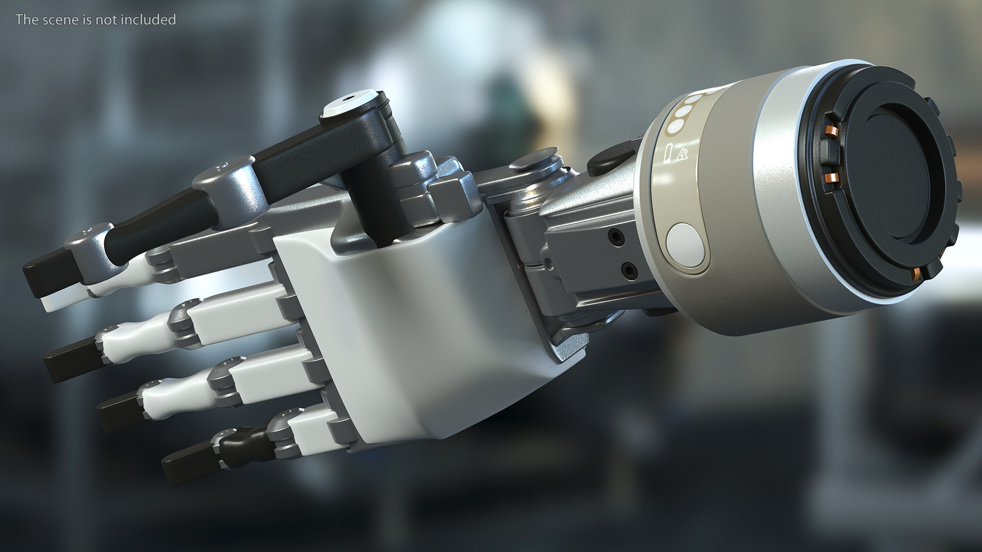 3D model Mechanical Arm Rigged for Maya