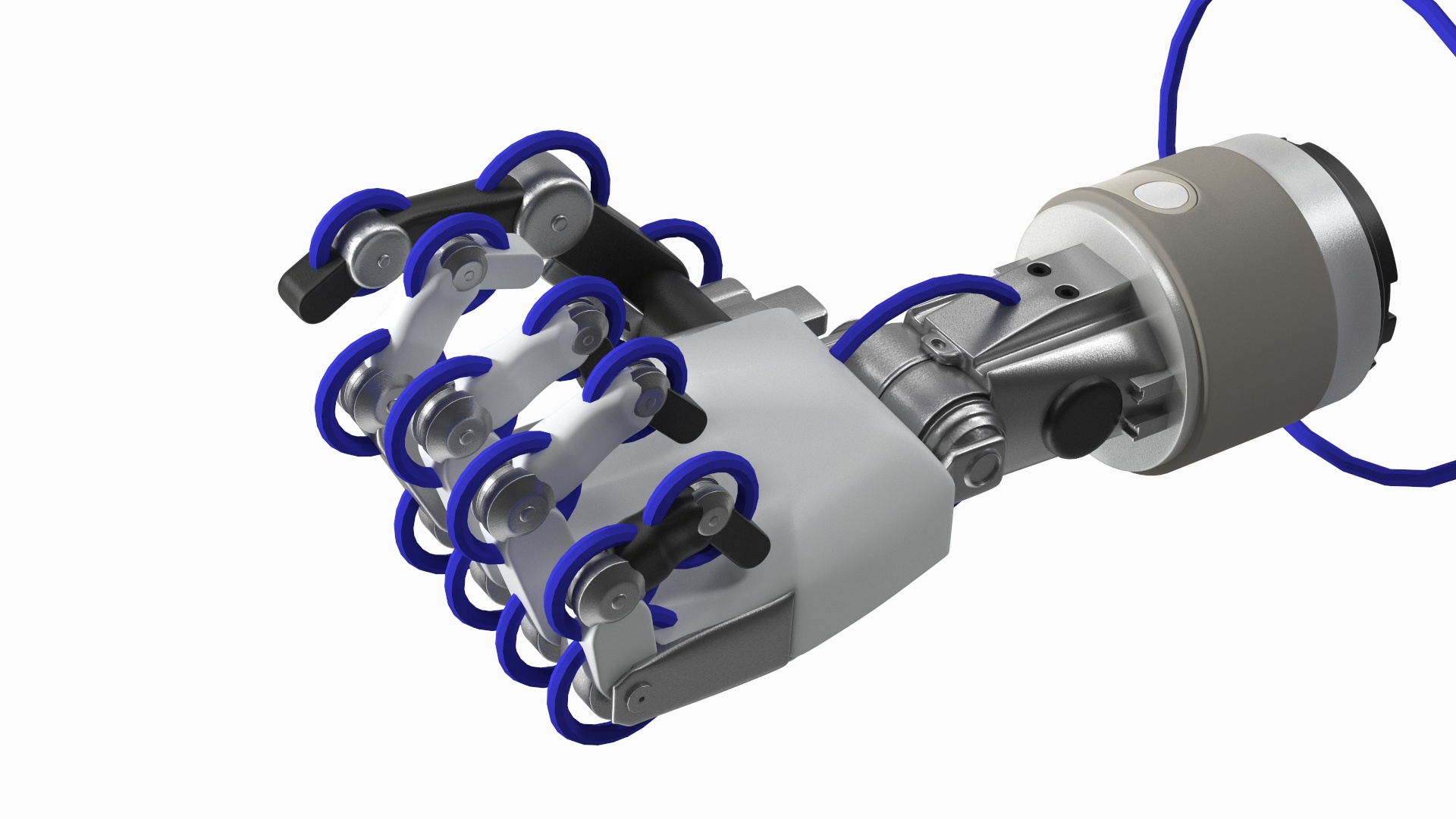 3D model Mechanical Arm Rigged for Maya