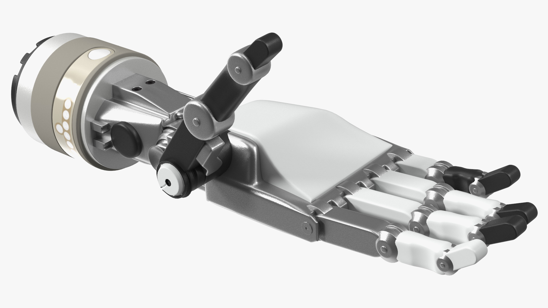 3D model Mechanical Arm Rigged for Maya