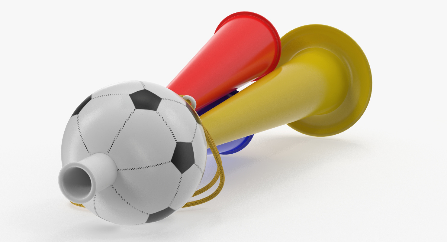3D model Soccer Horn Toy Megaphone