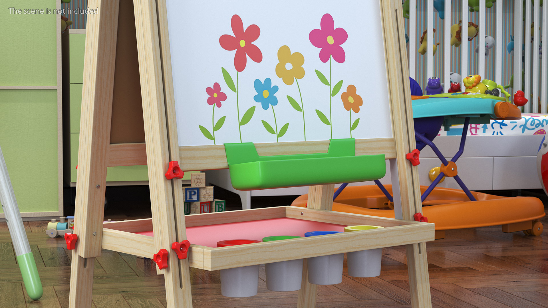 3D Childrens Whiteboard 38 Inches with Picture model