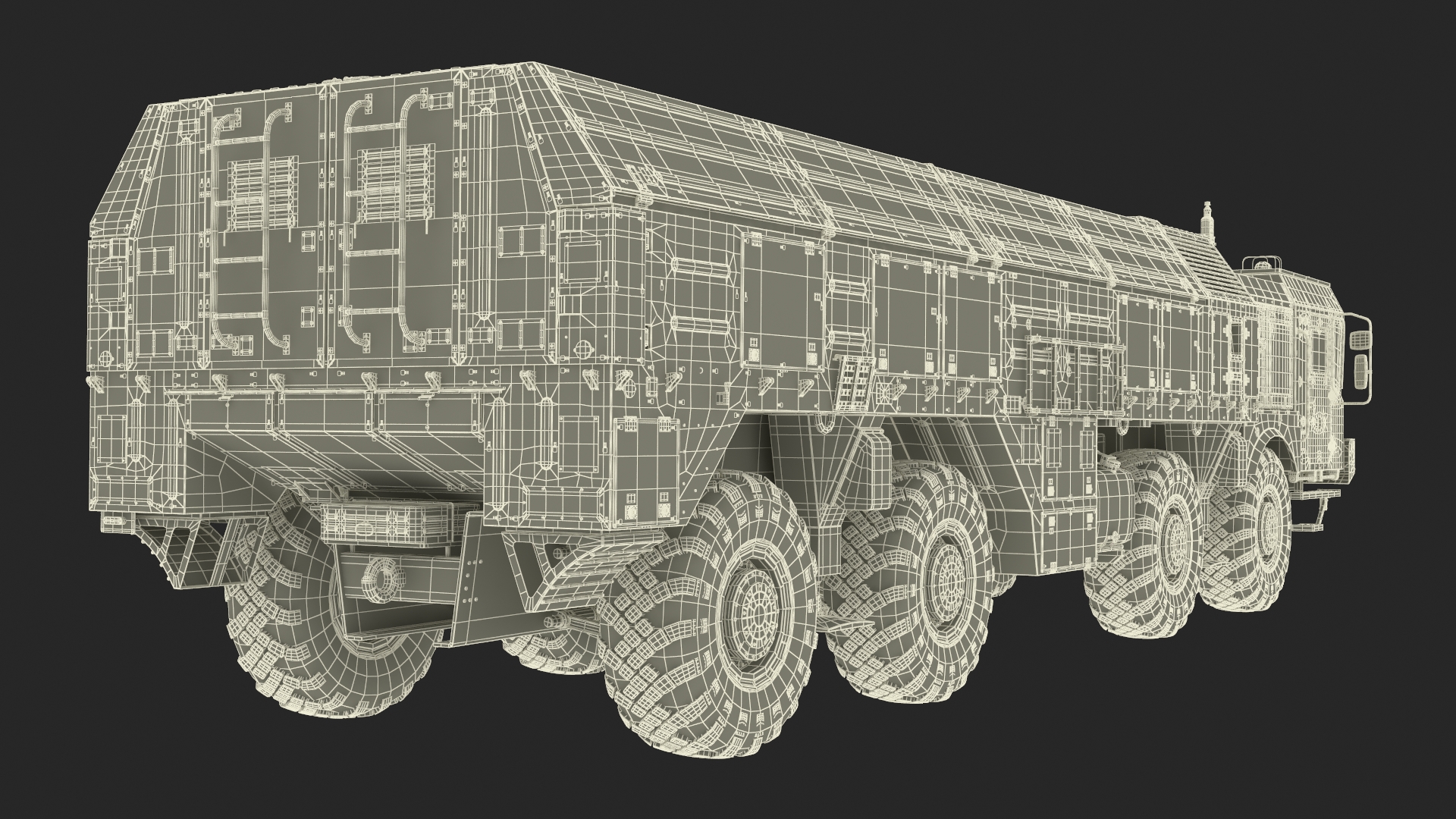 Tactical Missile System Iskander SS-26 Stone 3D model