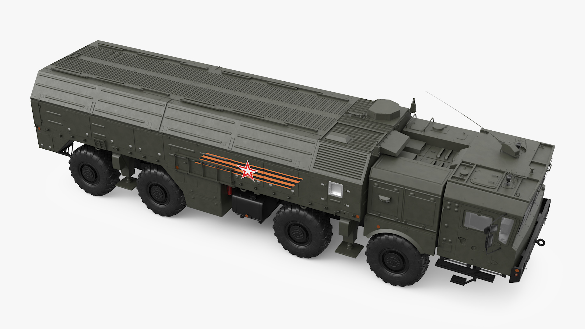Tactical Missile System Iskander SS-26 Stone 3D model