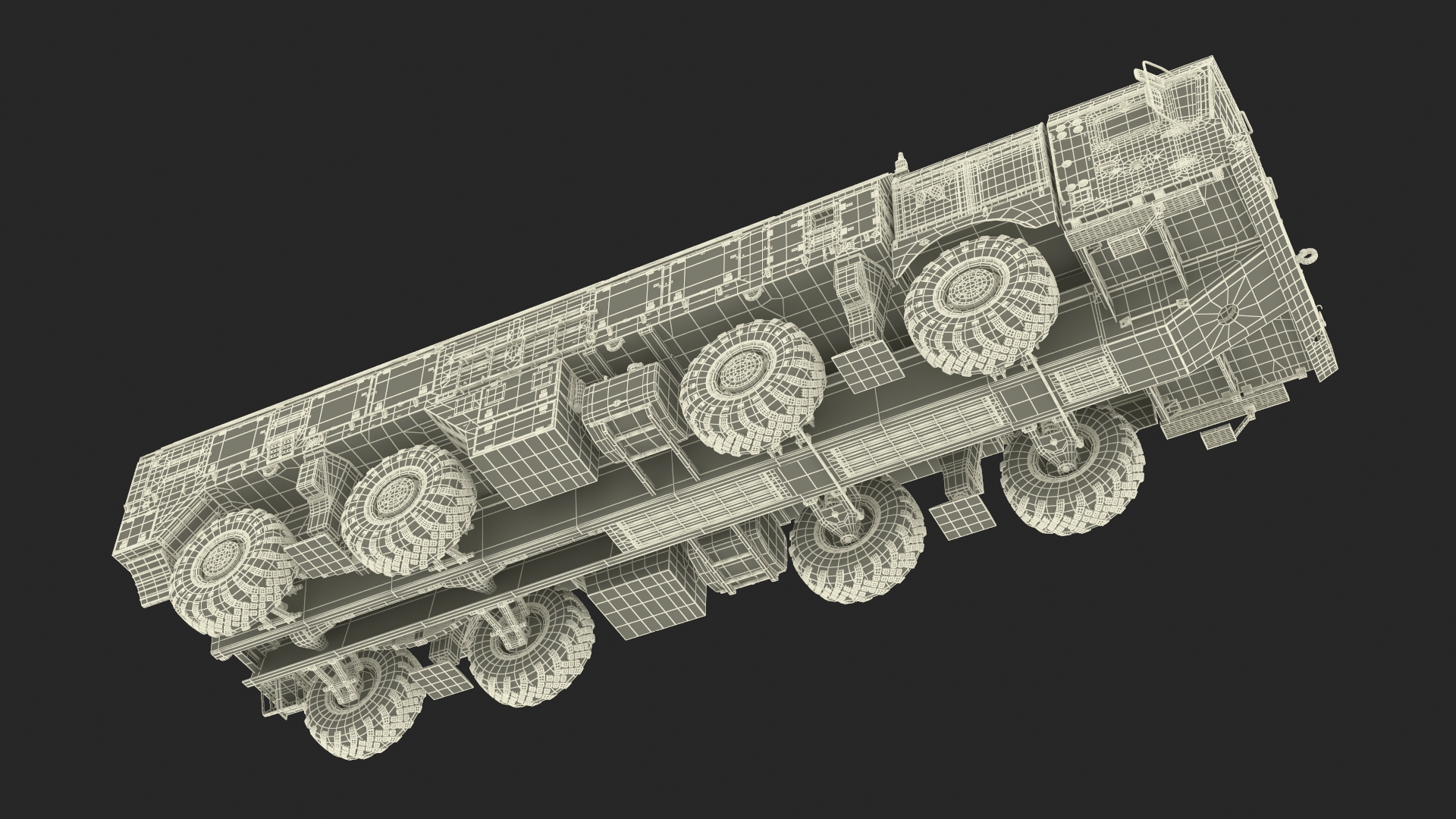 Tactical Missile System Iskander SS-26 Stone 3D model