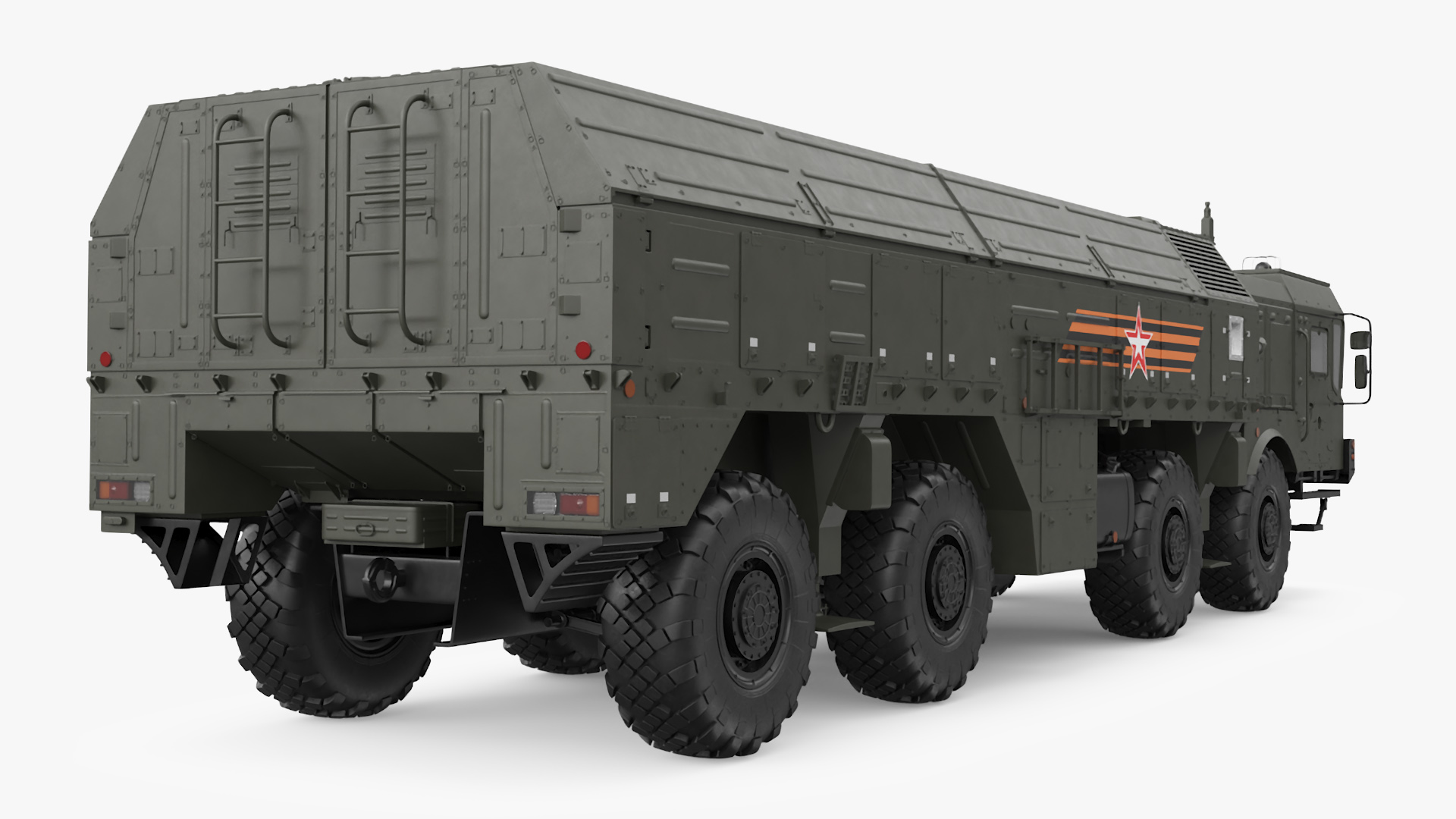 Tactical Missile System Iskander SS-26 Stone 3D model