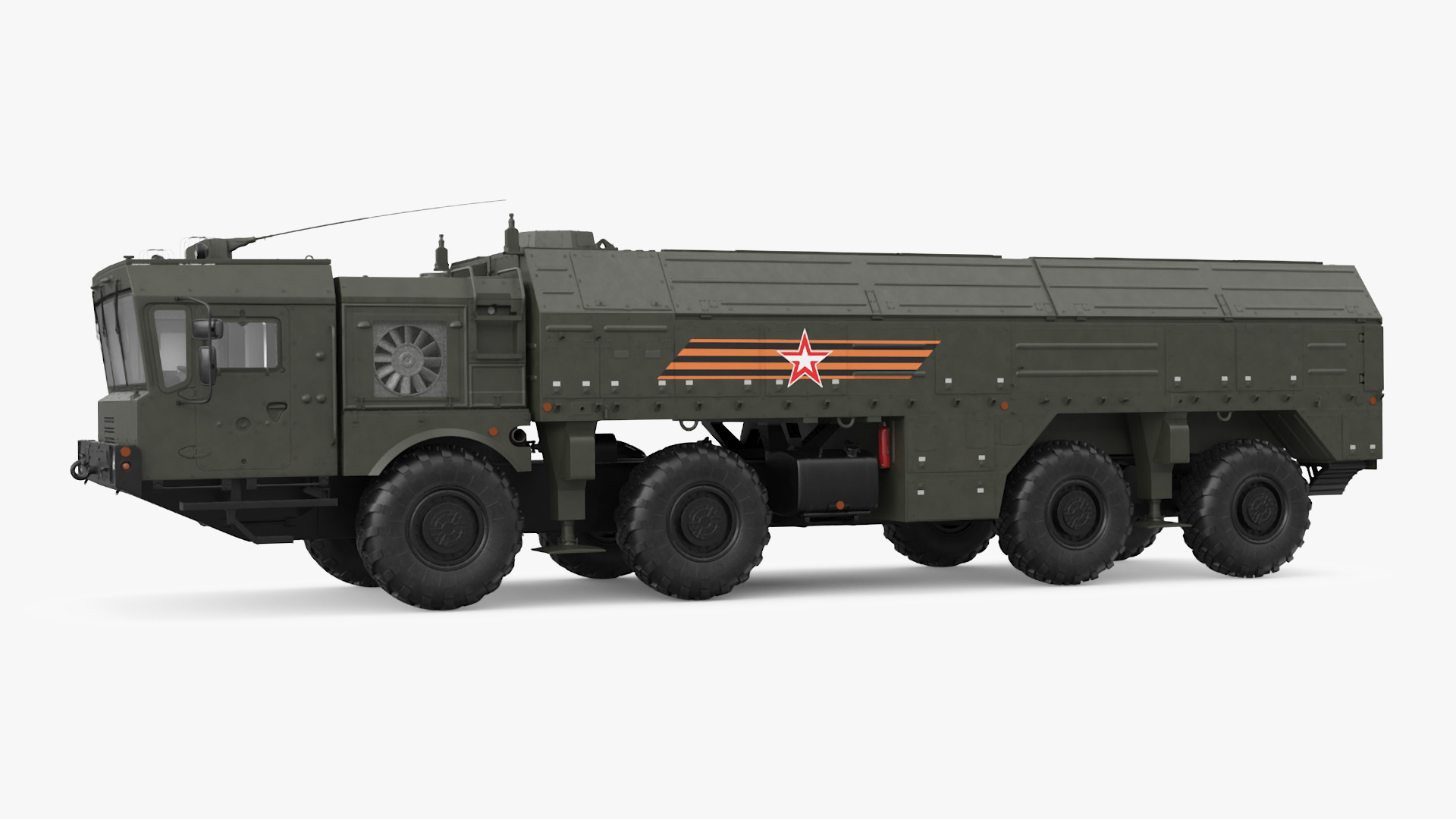 Tactical Missile System Iskander SS-26 Stone 3D model