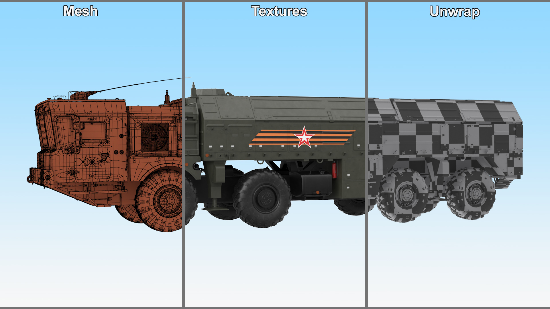 Tactical Missile System Iskander SS-26 Stone 3D model