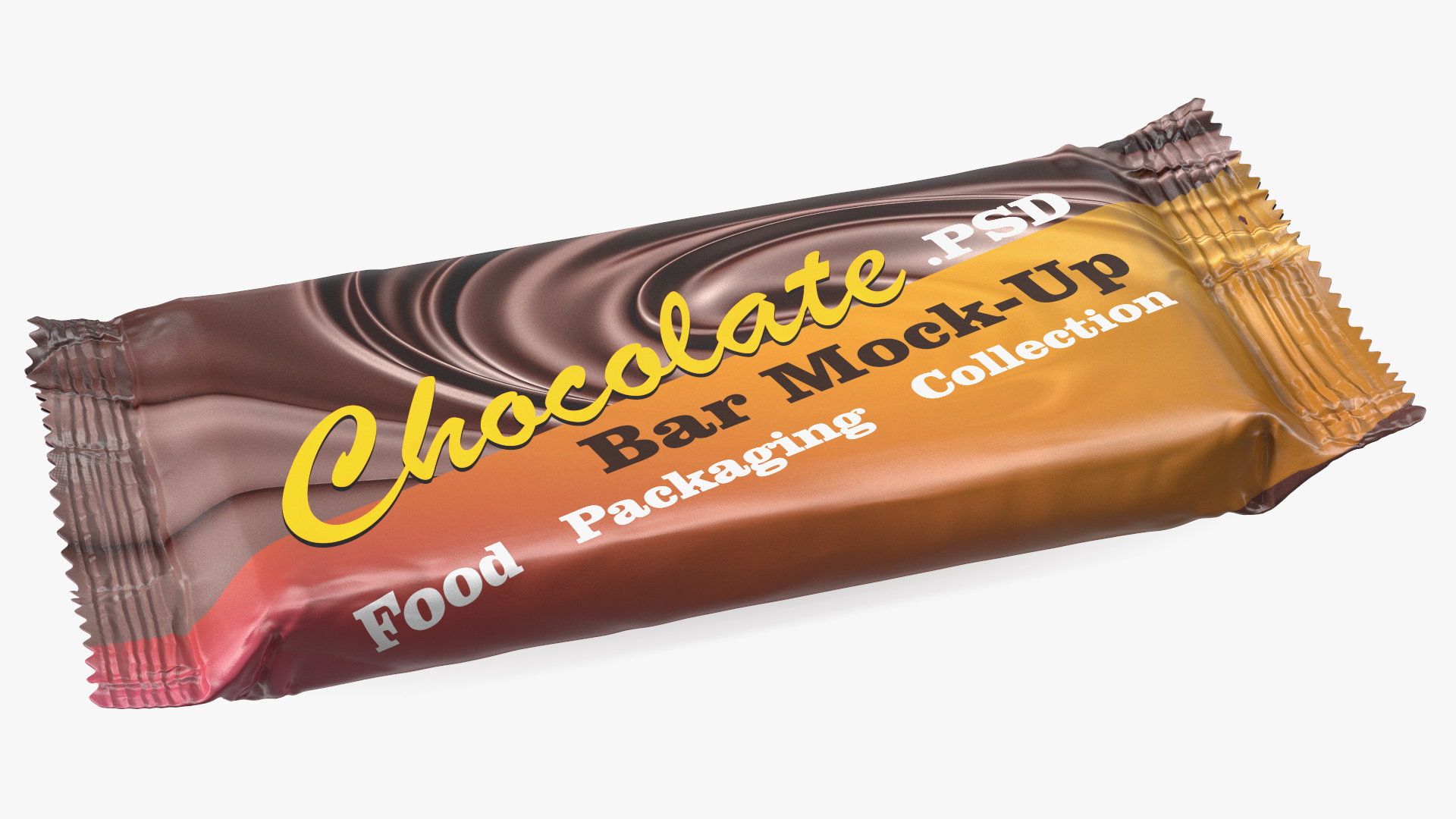 3D Snack Chocolate Bar Mockup