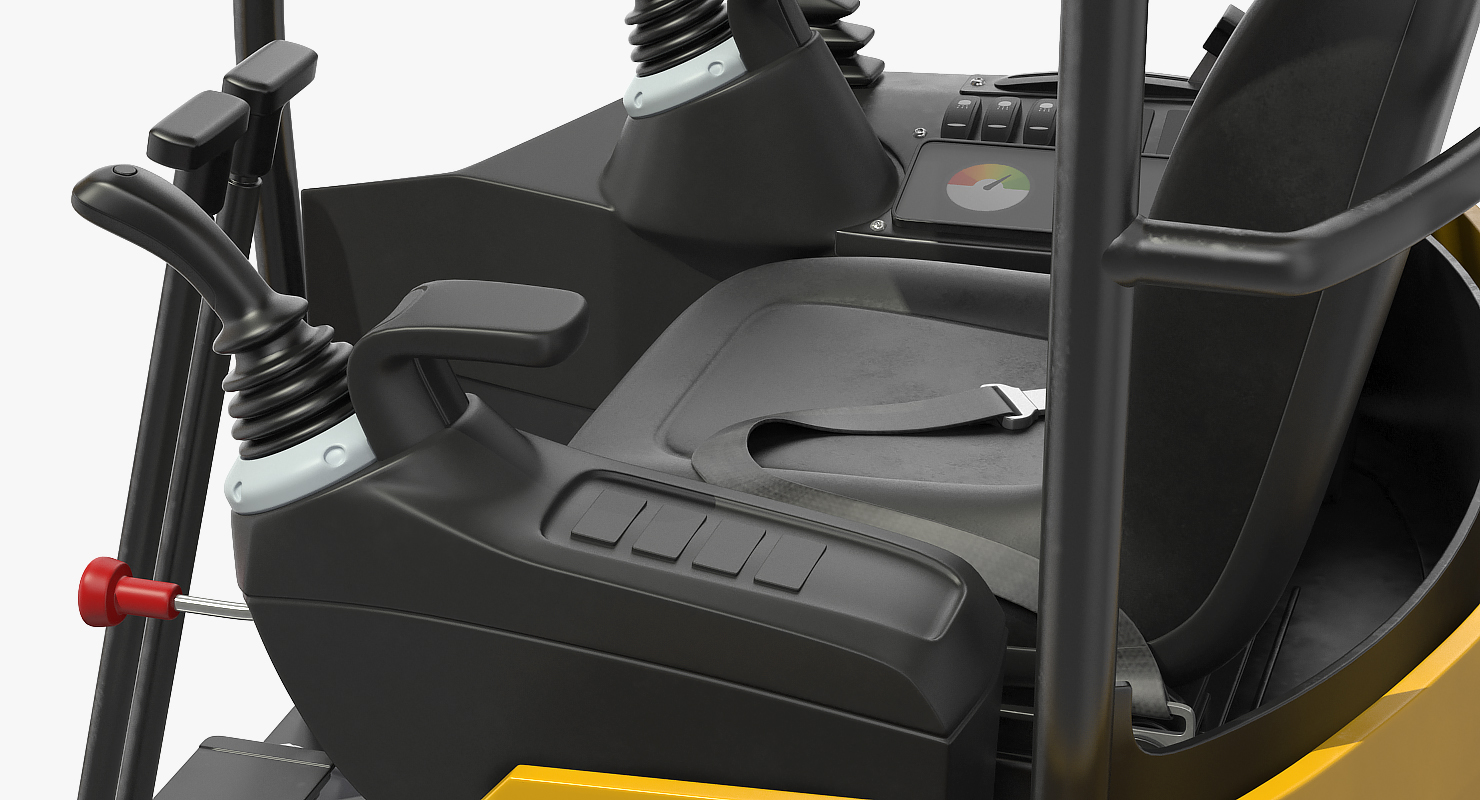 3D JCB 18Z1 Mini Excavator with Earth Drill X2500 Rigged model