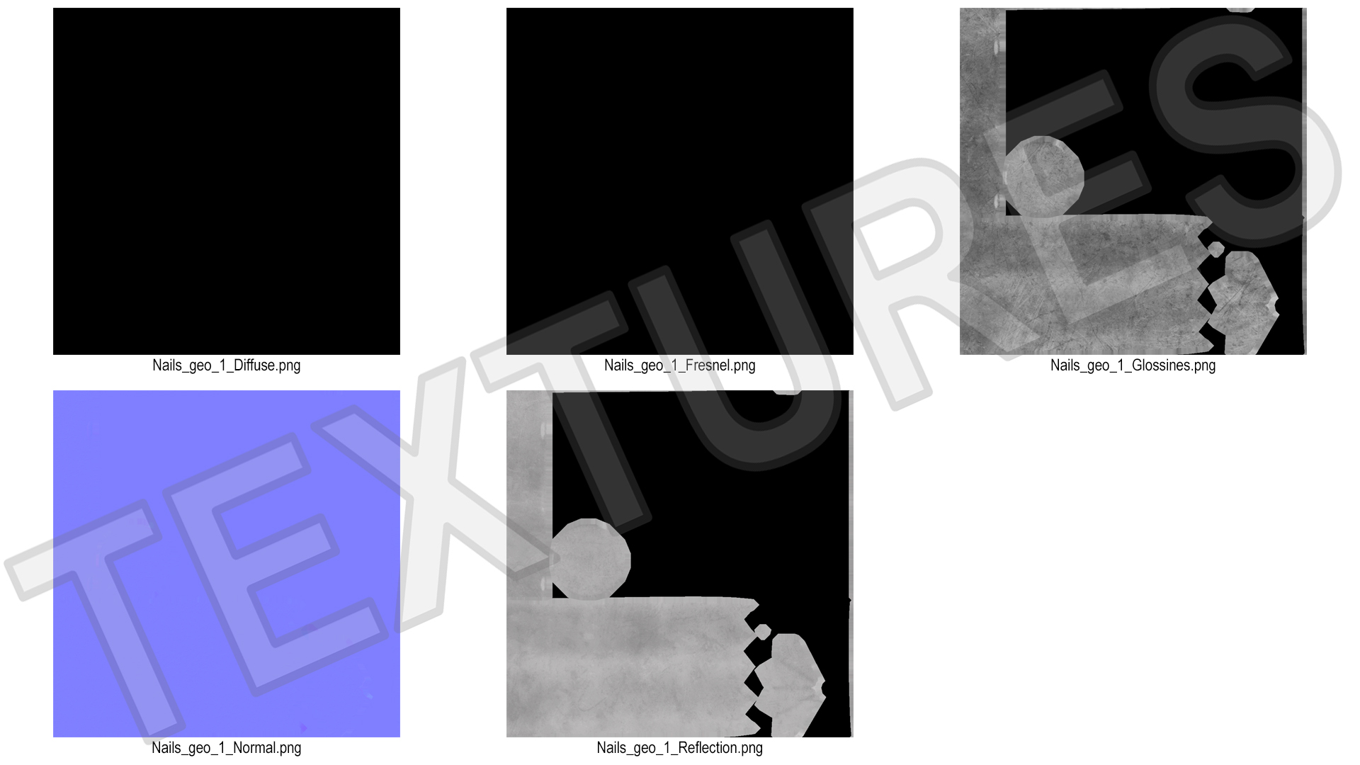 3D Masonry Nails model