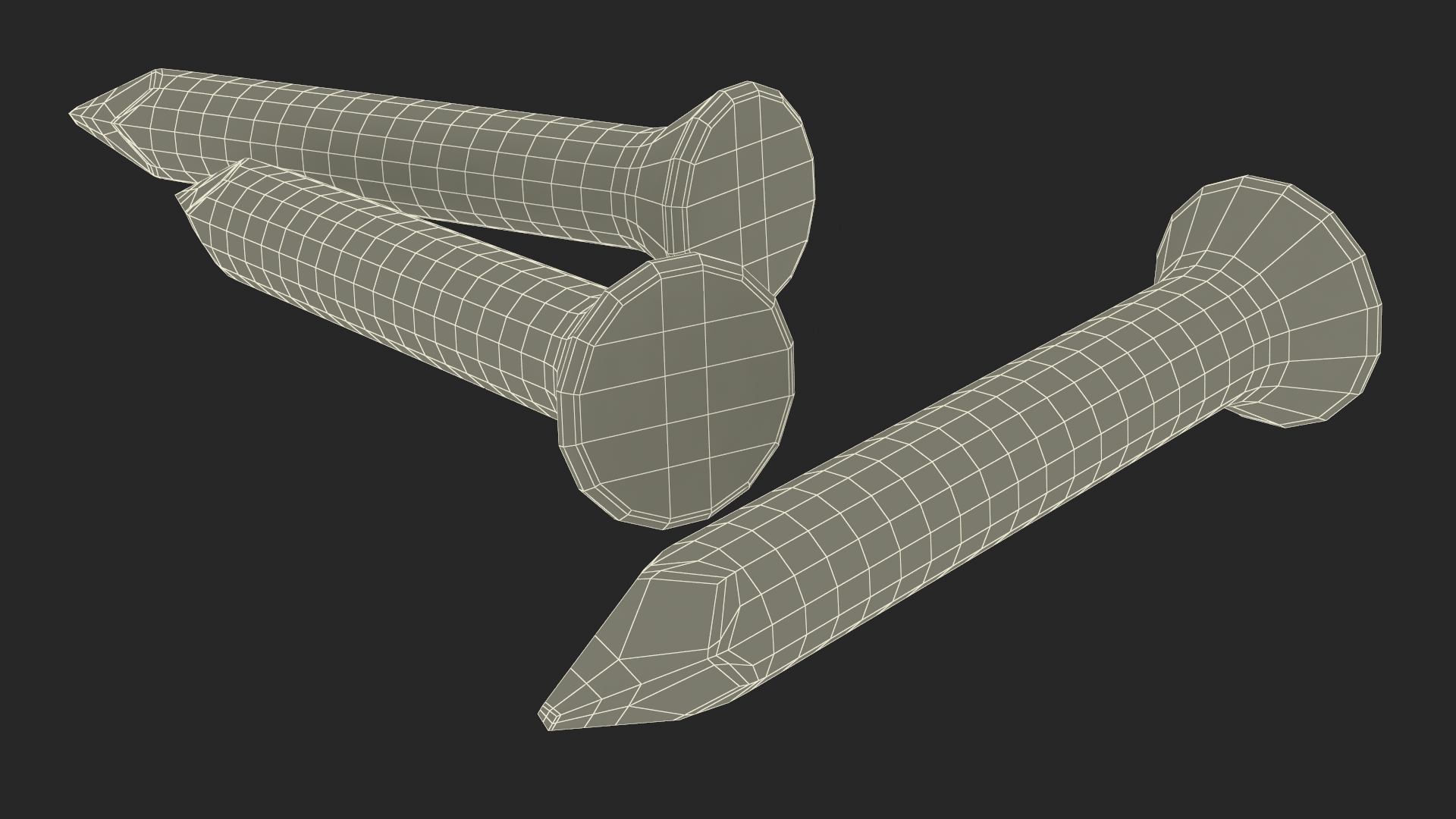 3D Masonry Nails model