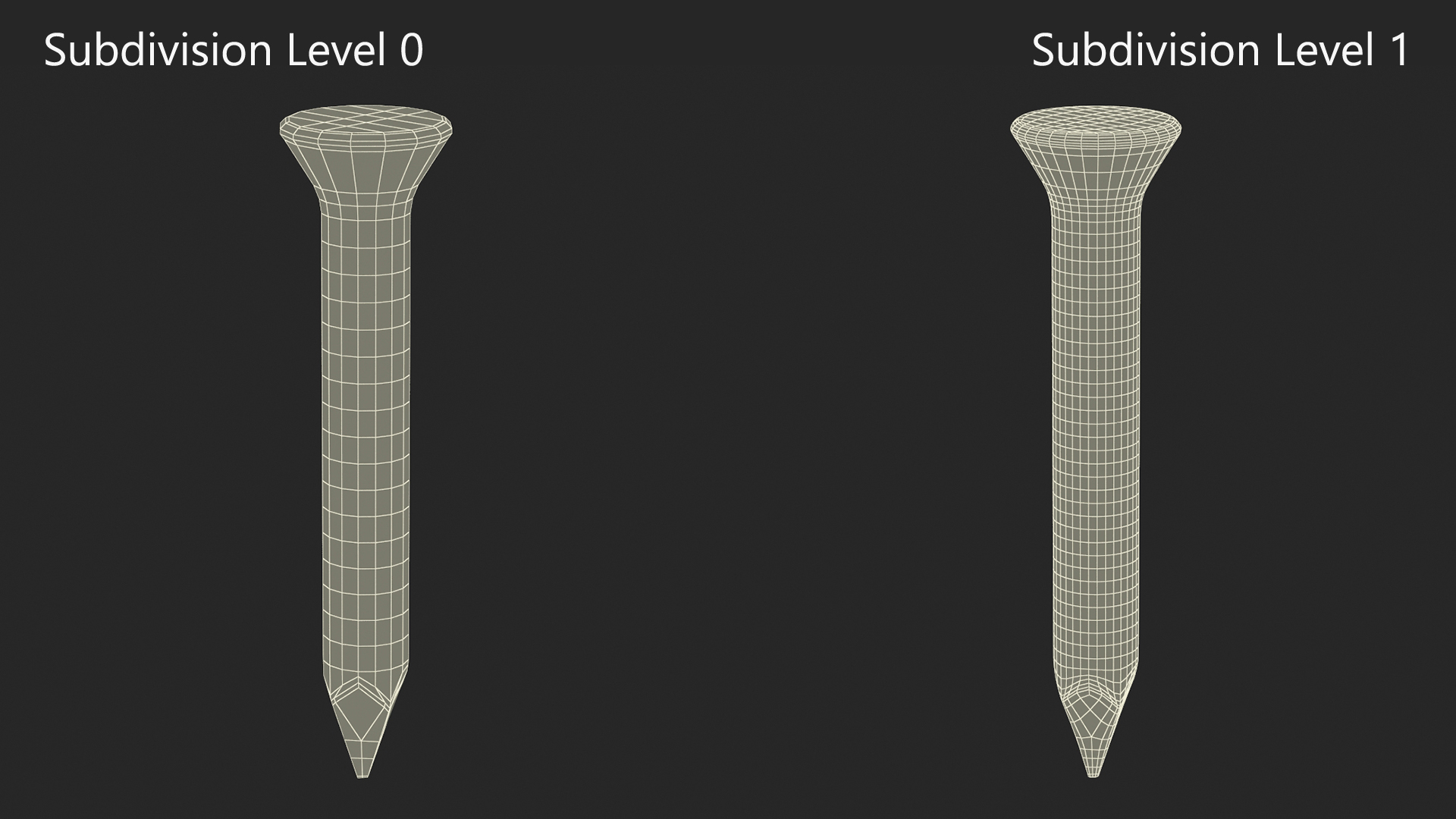 3D Masonry Nails model