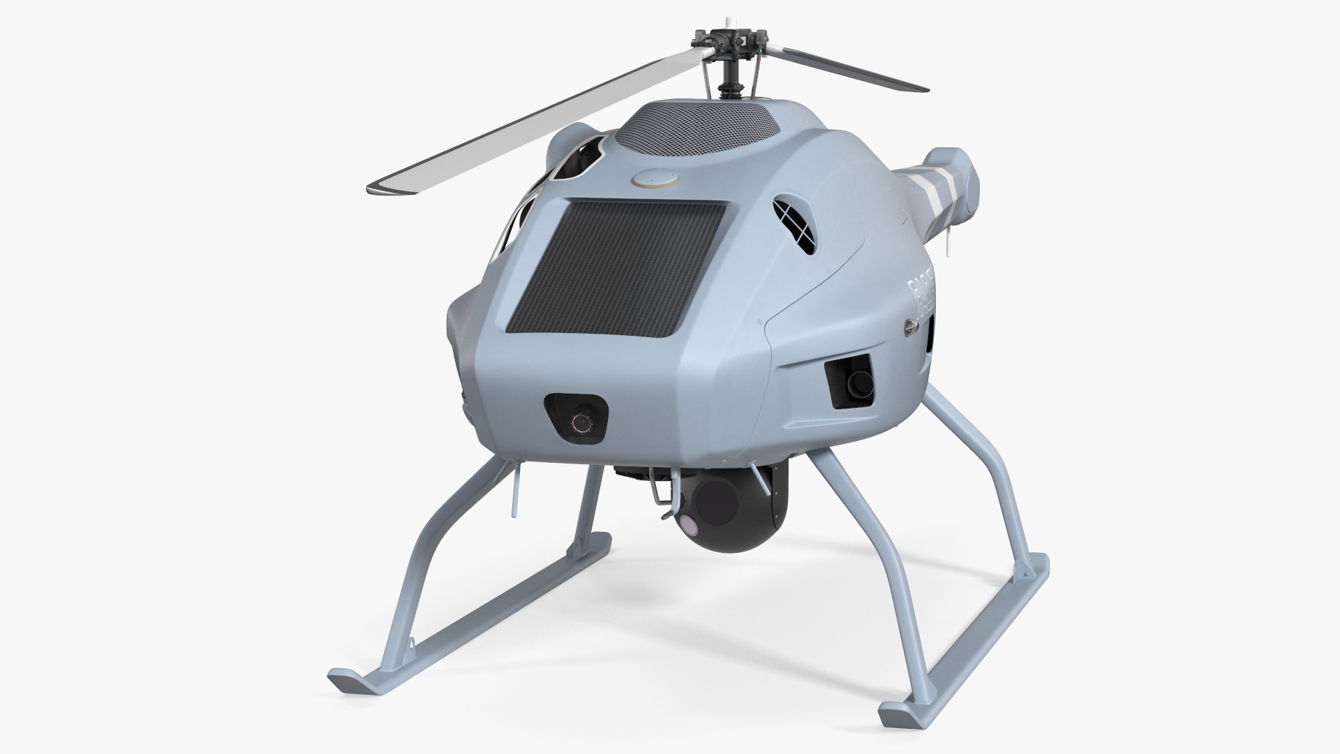 UMS Skeldar V200 UAV Helicopter Rigged for Maya 3D