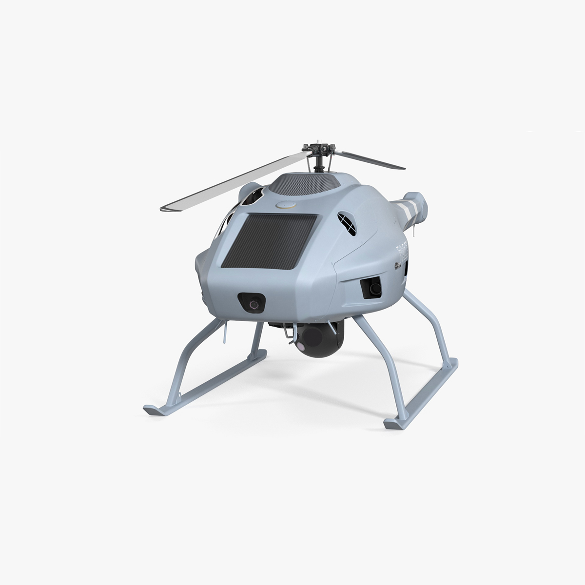 UMS Skeldar V200 UAV Helicopter Rigged for Maya 3D