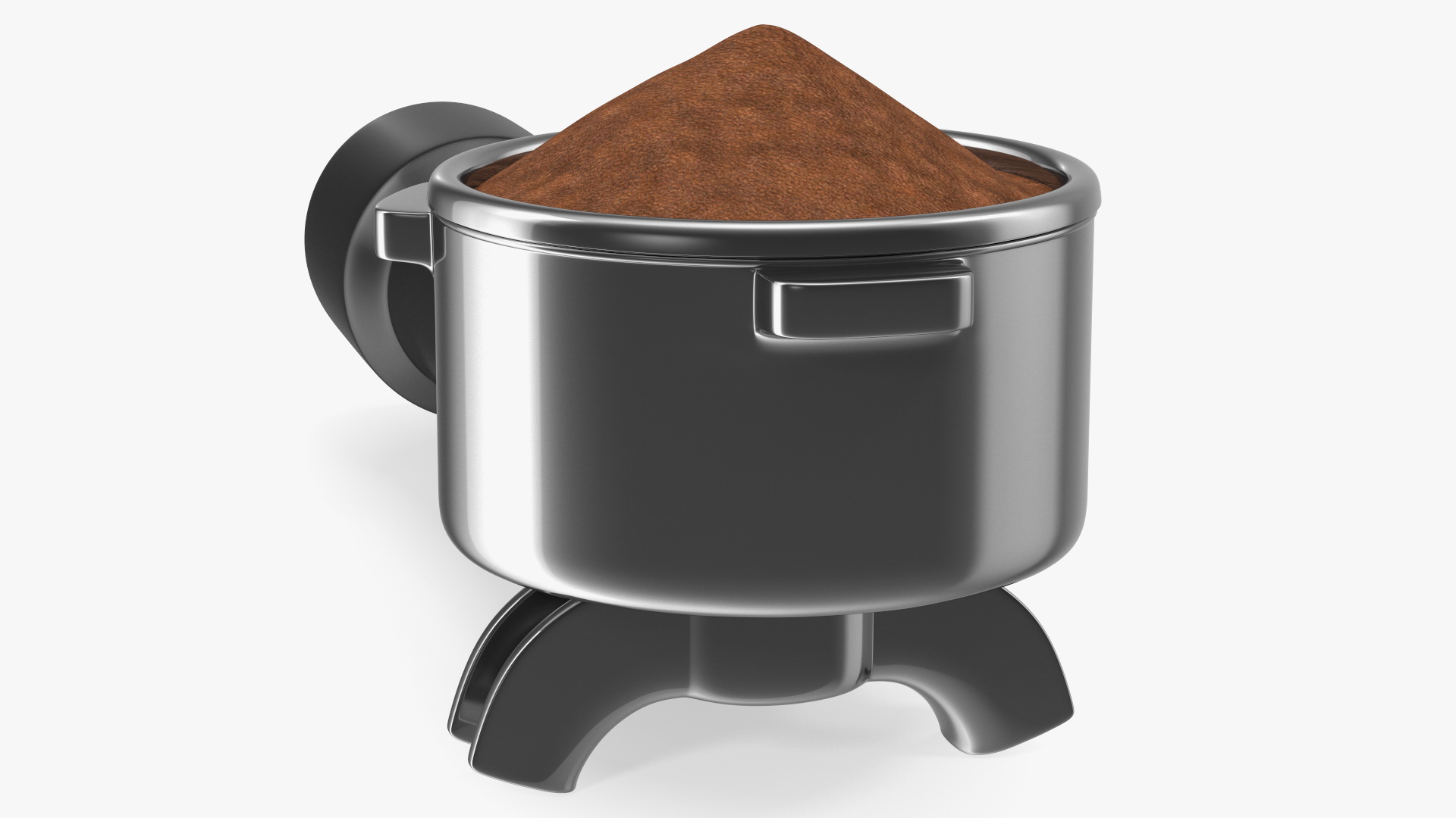 3D model Portafilter with Ground Coffee