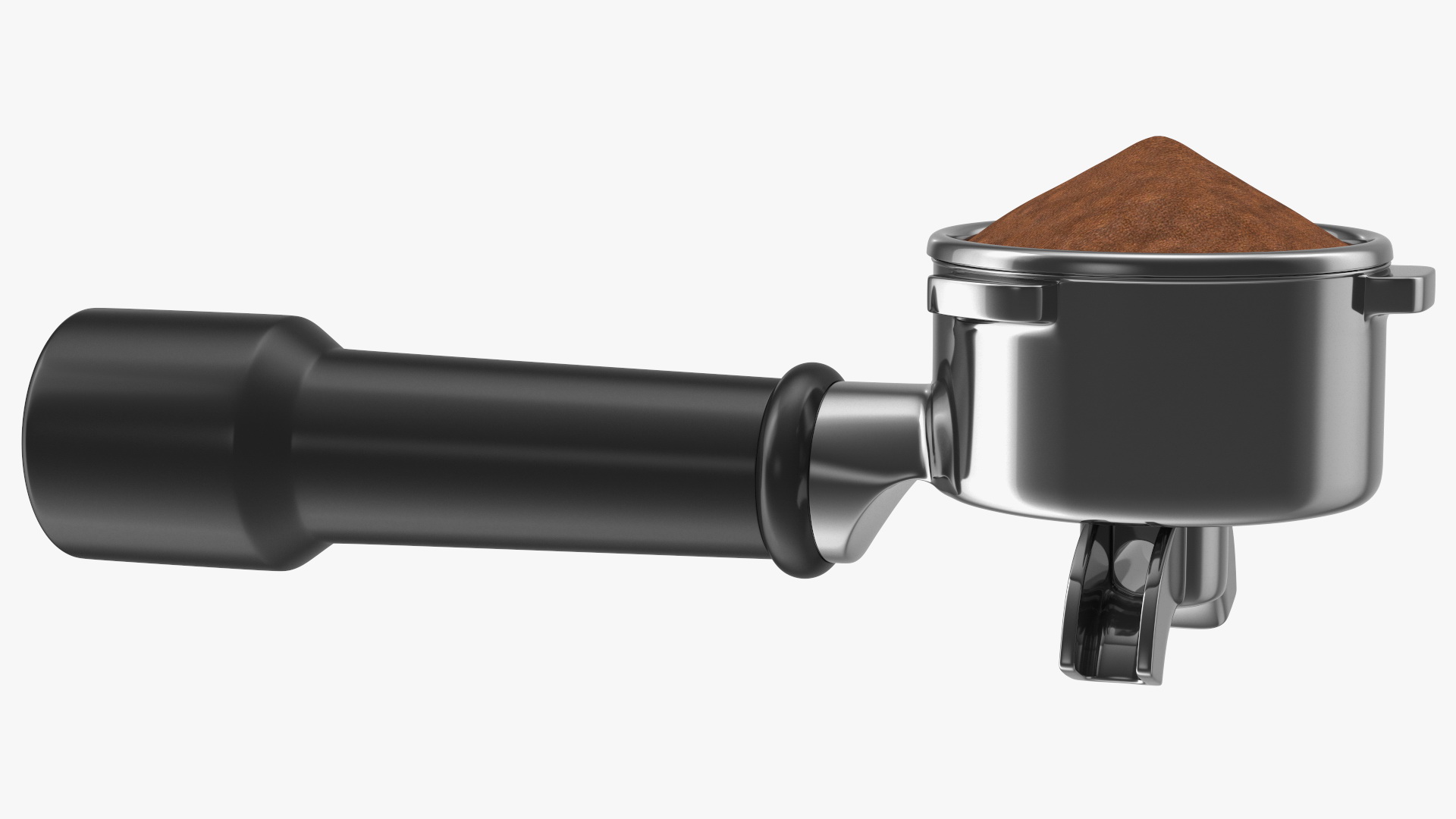 3D model Portafilter with Ground Coffee